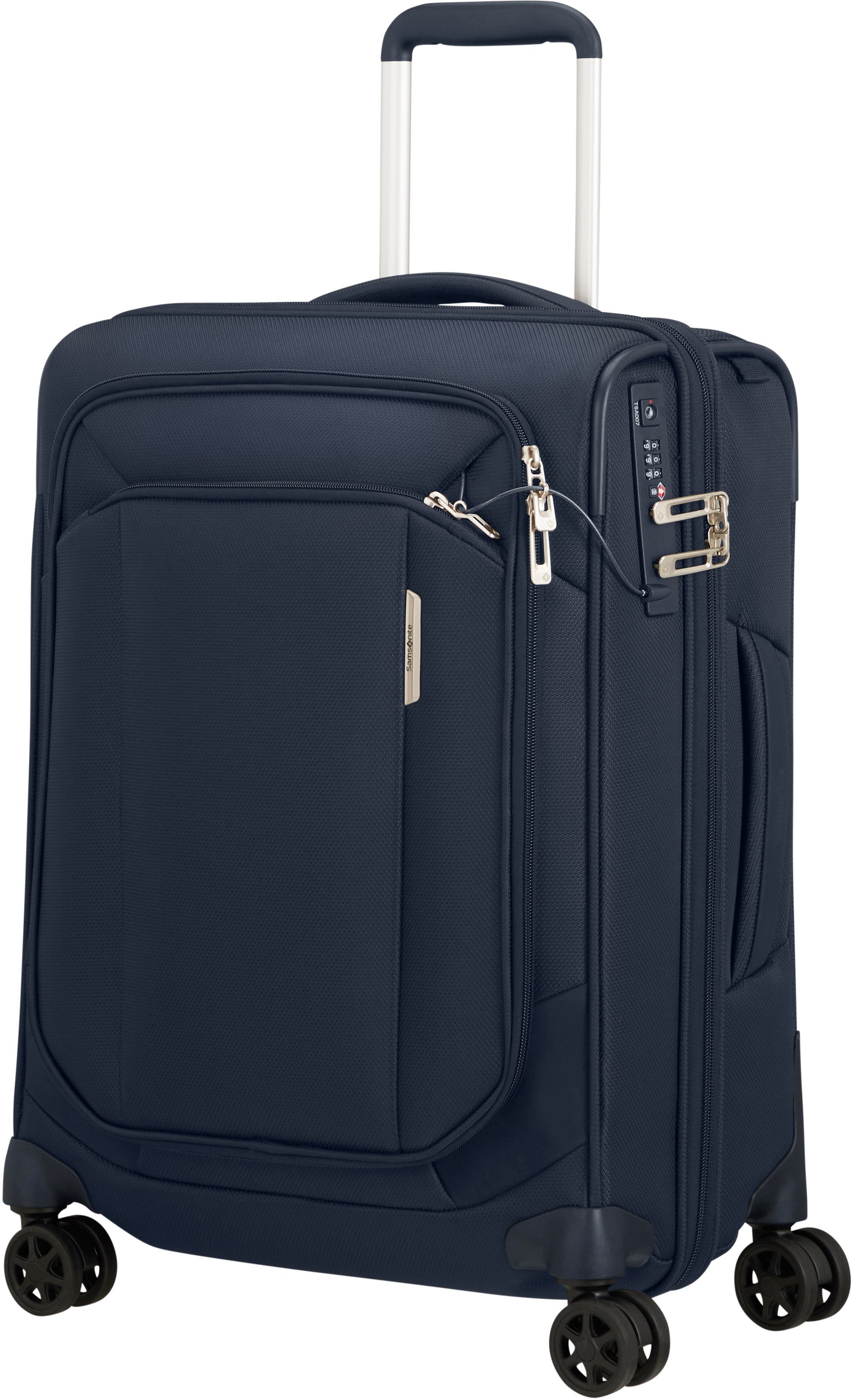 Samsonite Zachte bagage trolley RESPARK, 55 cm van gerecycled materiaal, met volumevergroting & 15,6-inch laptopvak