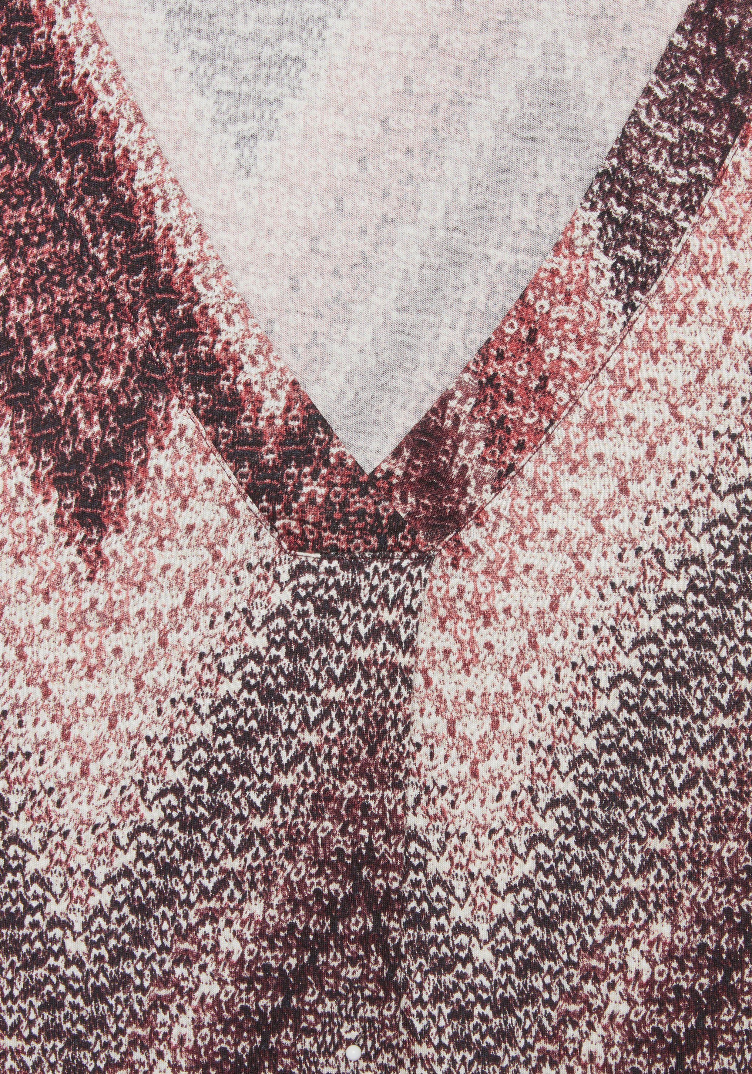 Lascana Tanktop met alloverprint en v-hals, zomers blousetop