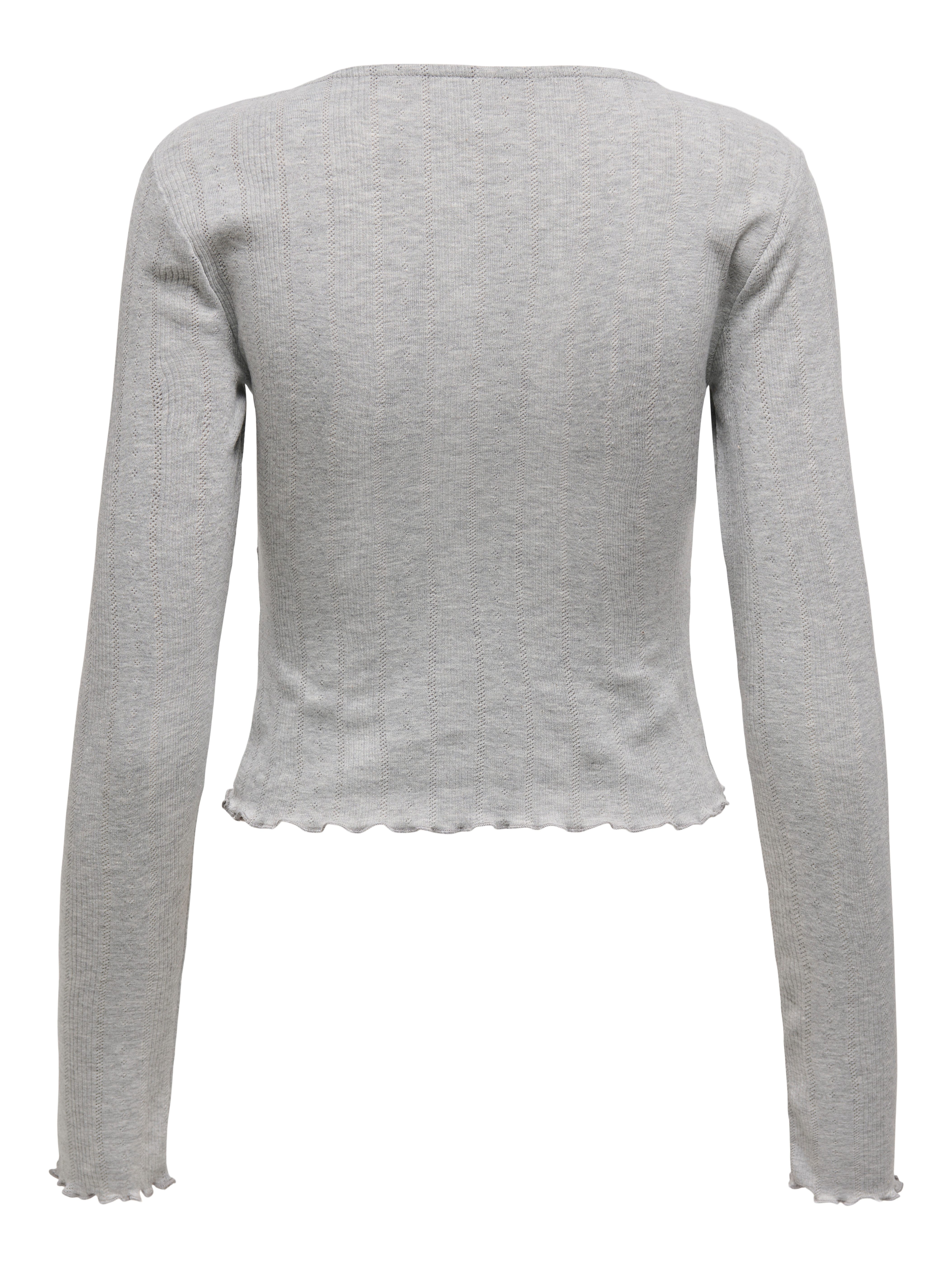 Only Shirt met lange mouwen ONLCARLOTTA L/S WRAP TOP JRS