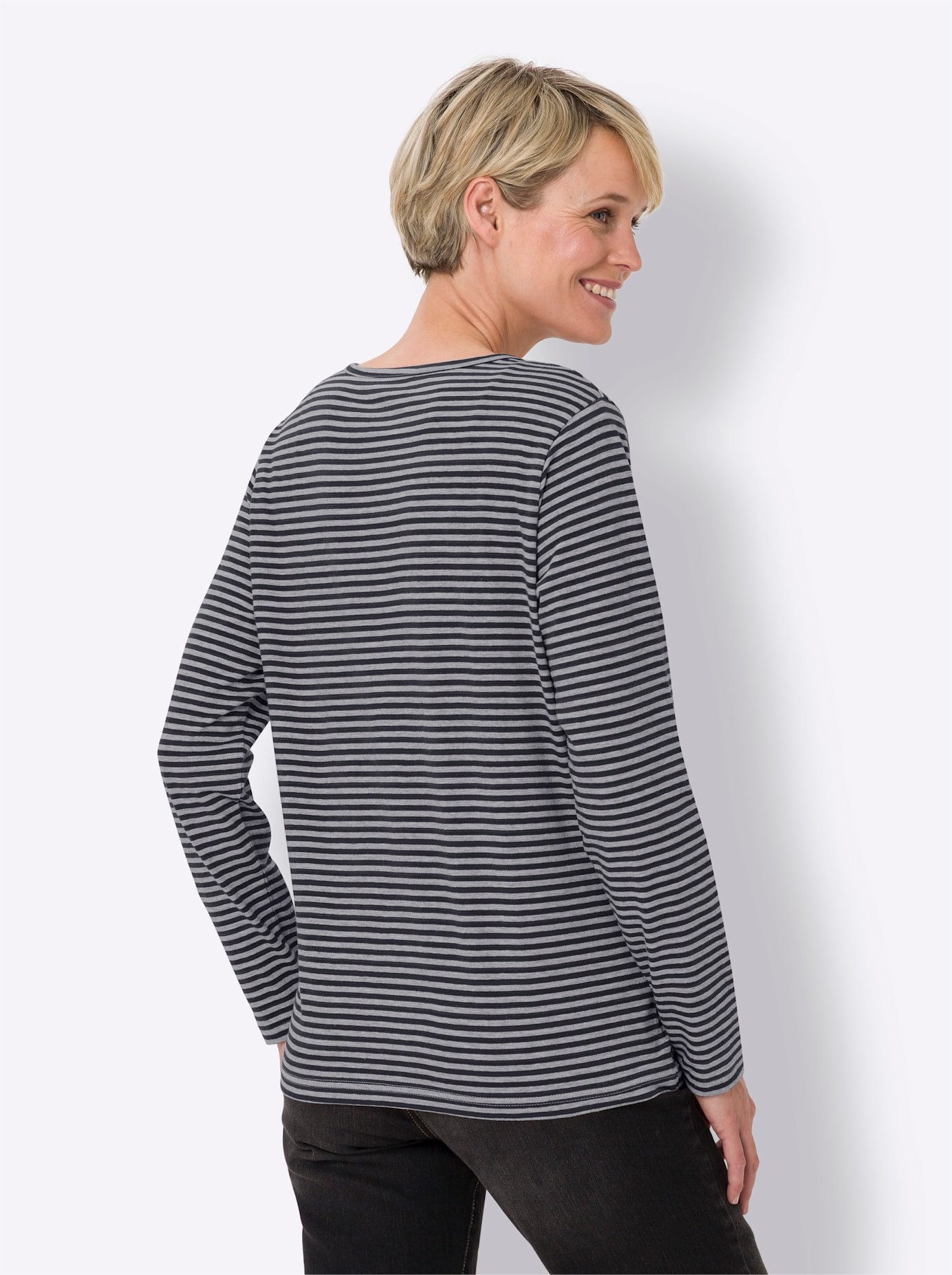 Classic Basics Shirt met lange mouwen Gestreept shirt (1-delig)