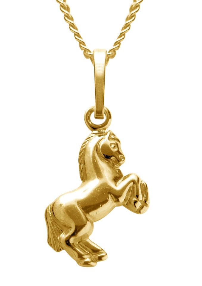 Firetti Ketting met hanger Sieraad cadeau zilver 925 halssieraad halsketting panzerketting paard dames kettingen goud