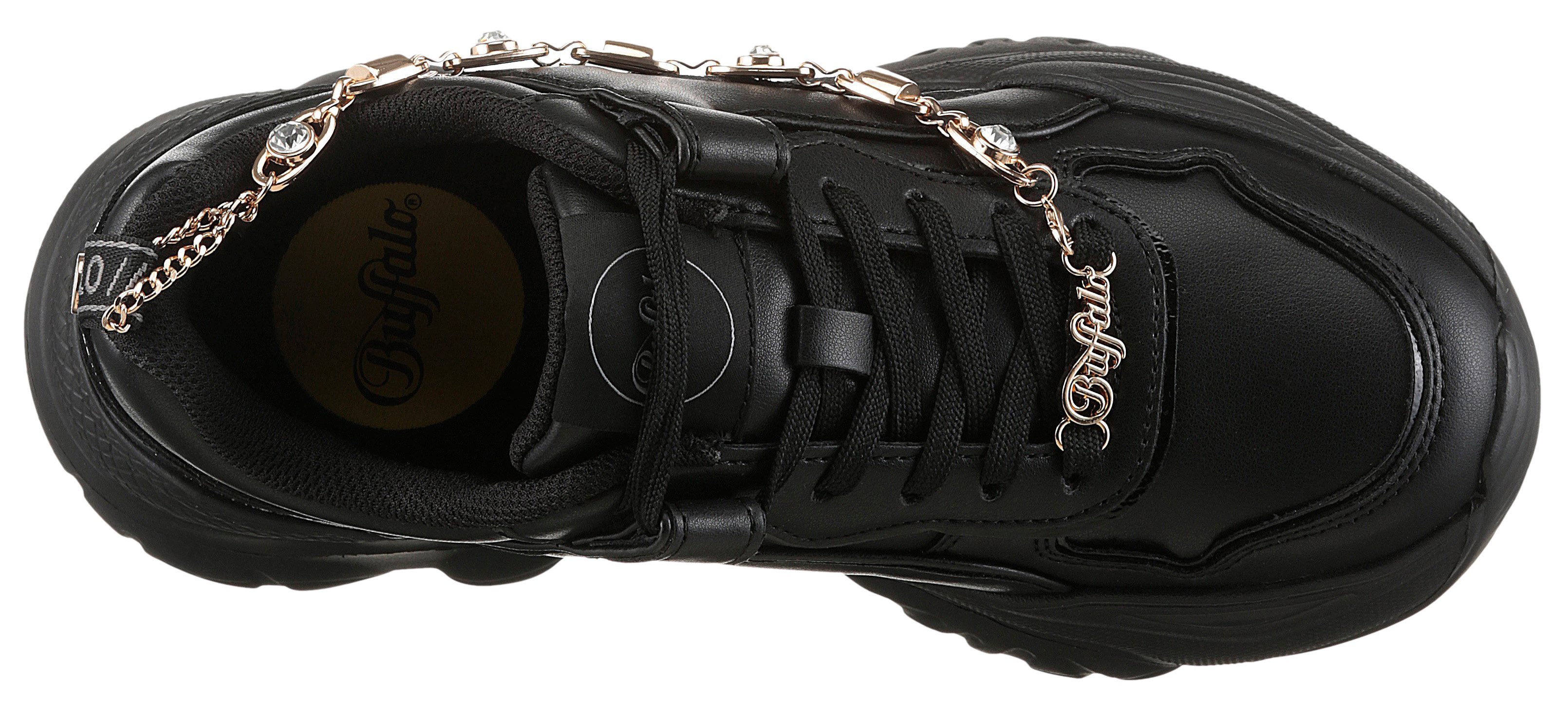 Buffalo Plateausneakers BLISS CHIN , chunky sneaker, vrijetijdsschoen met trendy decoratieve ketting