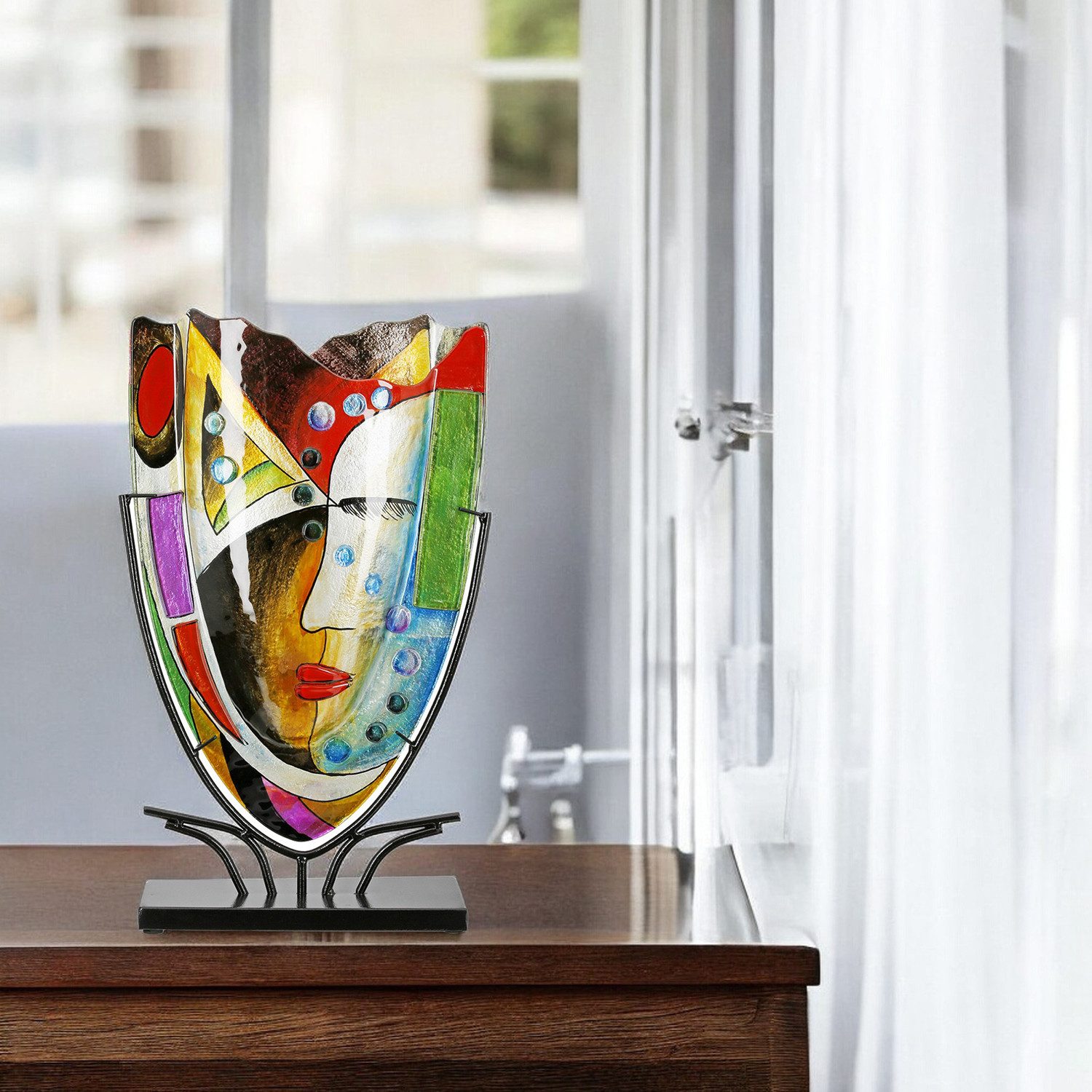 Casablanca by Gilde Vloervaas Gezichtvaas Veronique, H.49 cm (1 stuk)