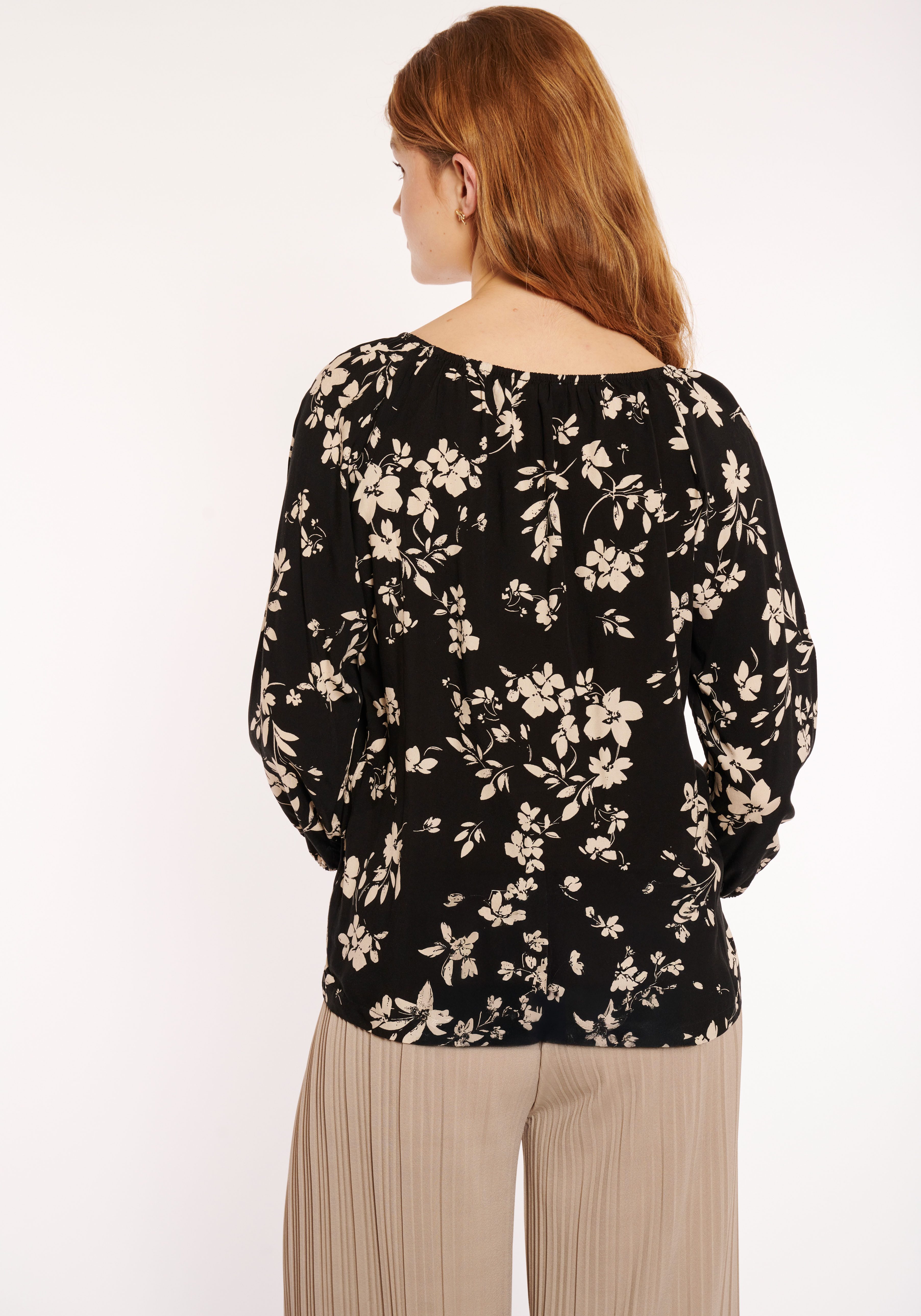 HaILYS Gedessineerde blouse 3/4 V BL Su44na
