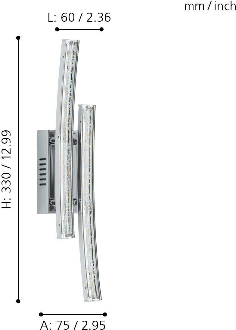 EGLO Led-wandlamp PERTINI