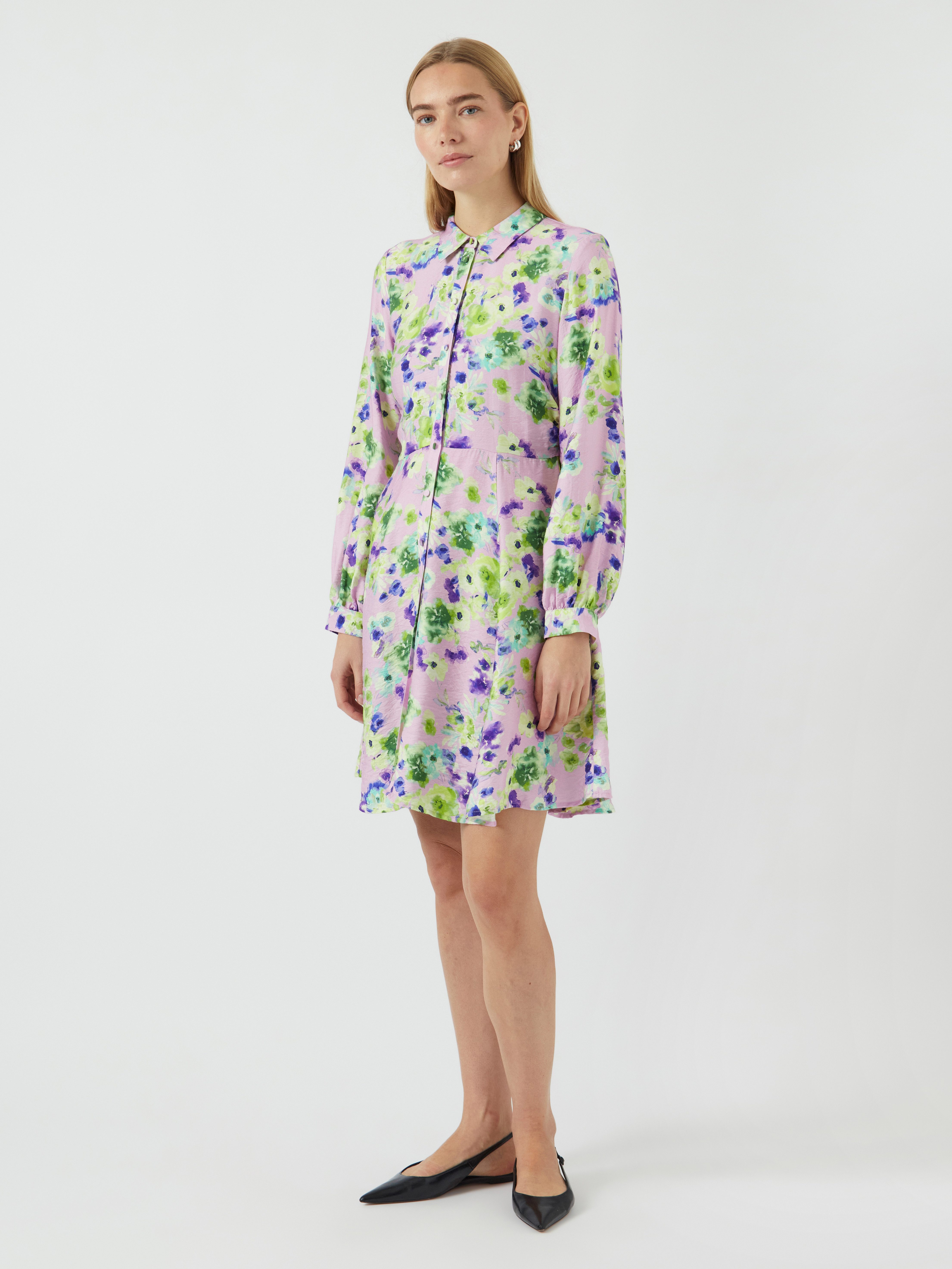 Y.A.S Jurk met overhemdkraag YASKAYA LS SHIRT DRESS S. NOOS