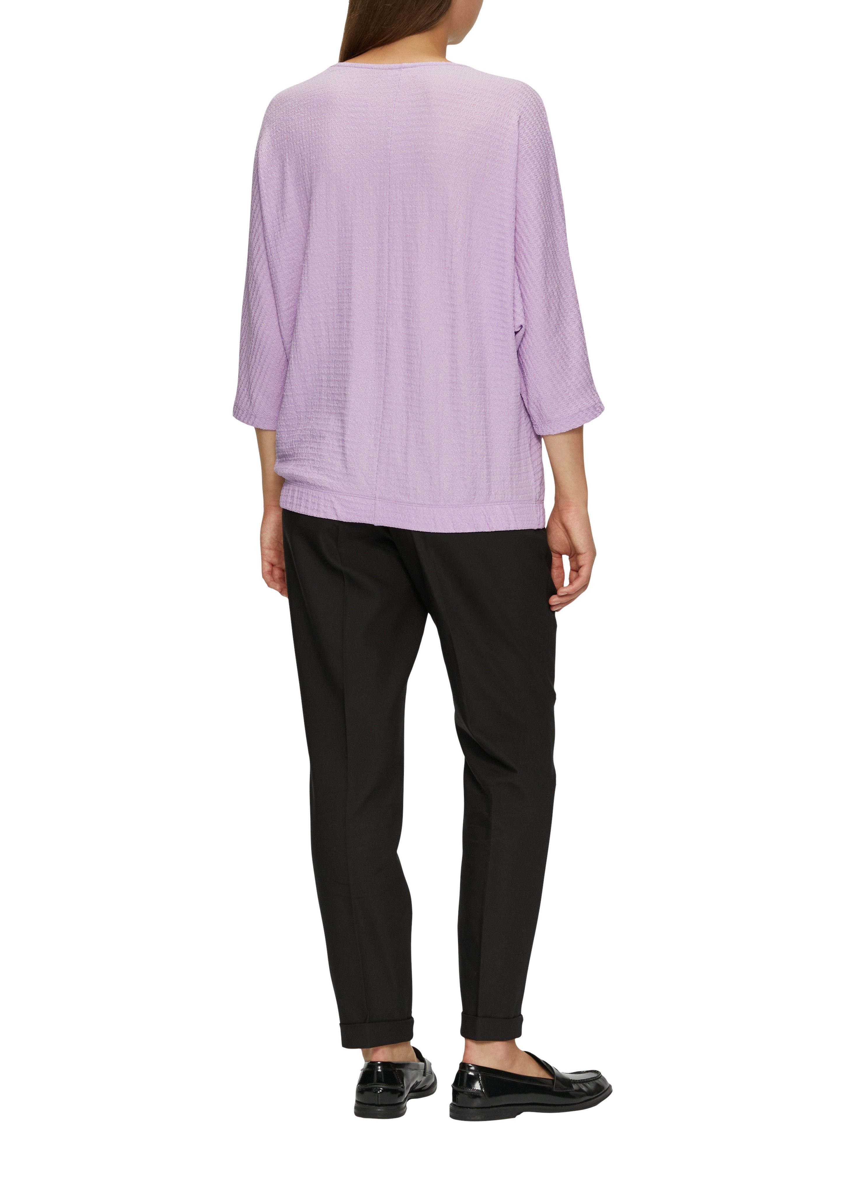s.Oliver Shirt met 3/4 mouwen met structuur
