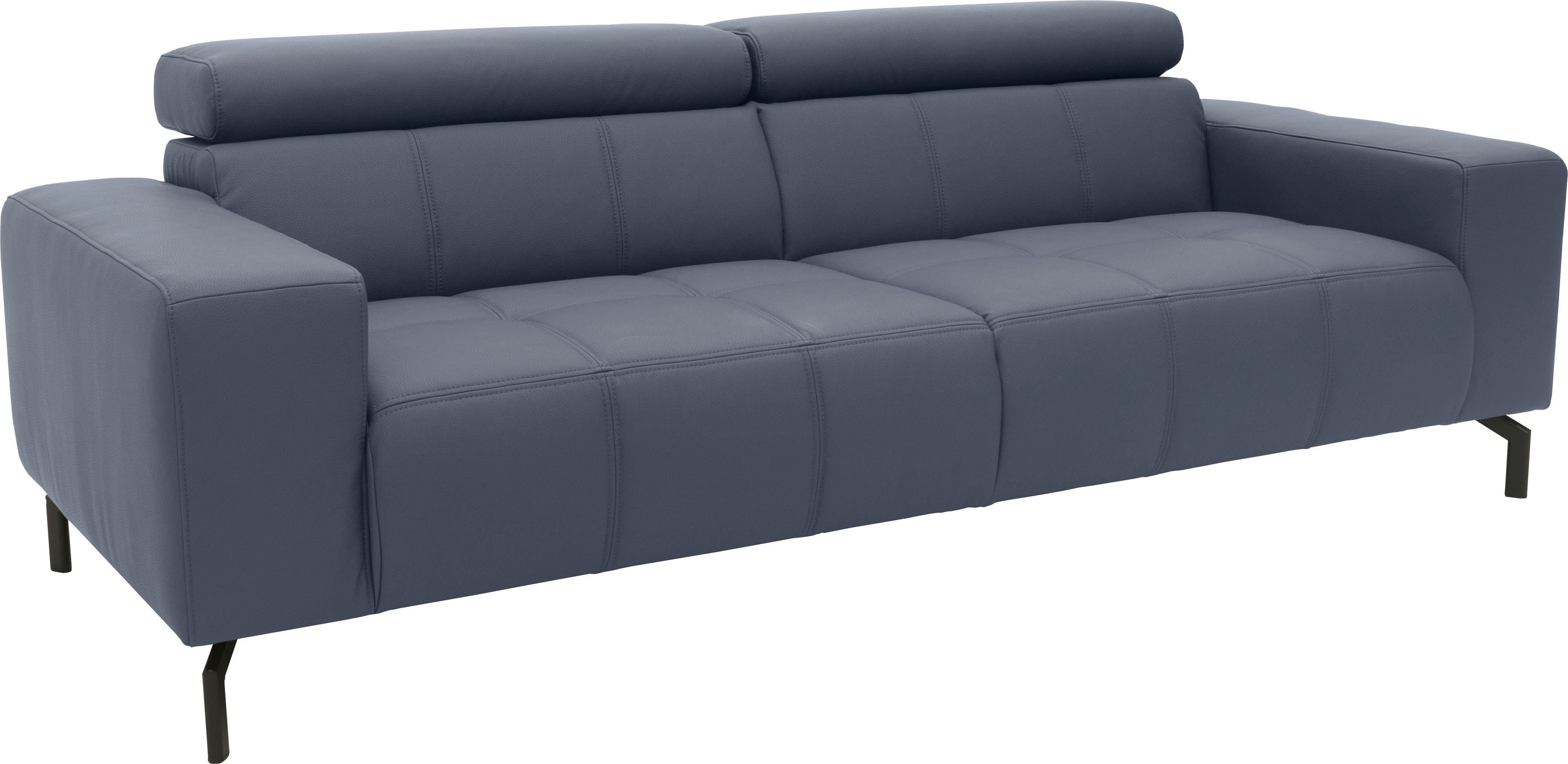 DOMO collection 2,5-zitsbank Cunelli tijdloos en elegant, moderne zitnaden als designelement,