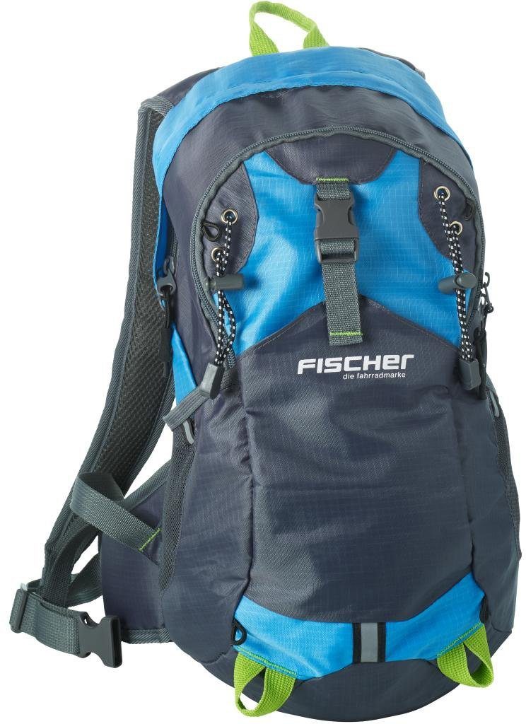 Fischer Fahrräder Fischer Fietsrugzak Rugzak met helmnet unisex rugzakken blauw