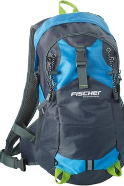 fischer fietsrugzak rucksack mit helmnetz blauw