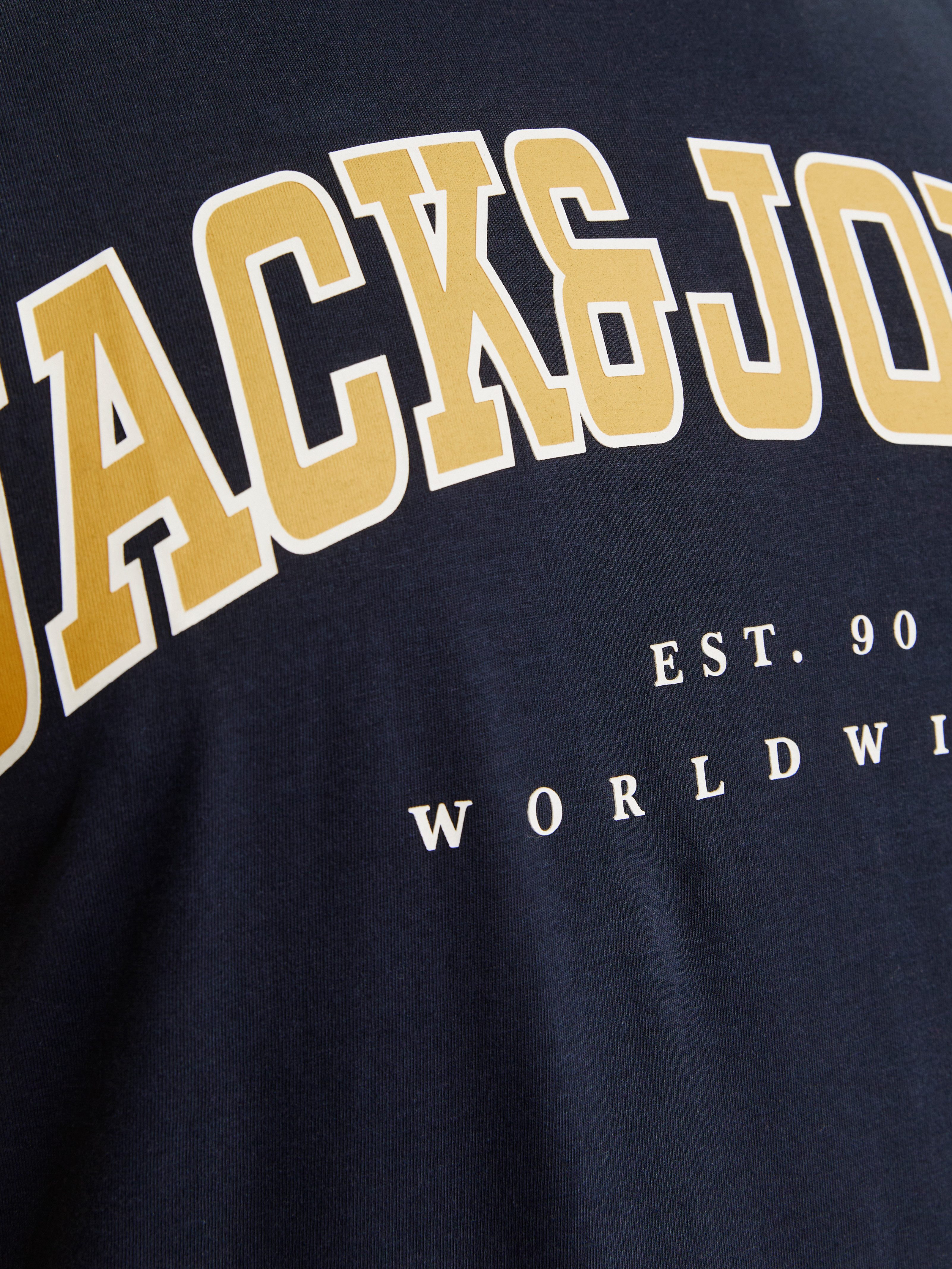 Jack & Jones PlusSize T-shirt JJECALEB VARSITY TEE SS O-NECK NOOS PLS