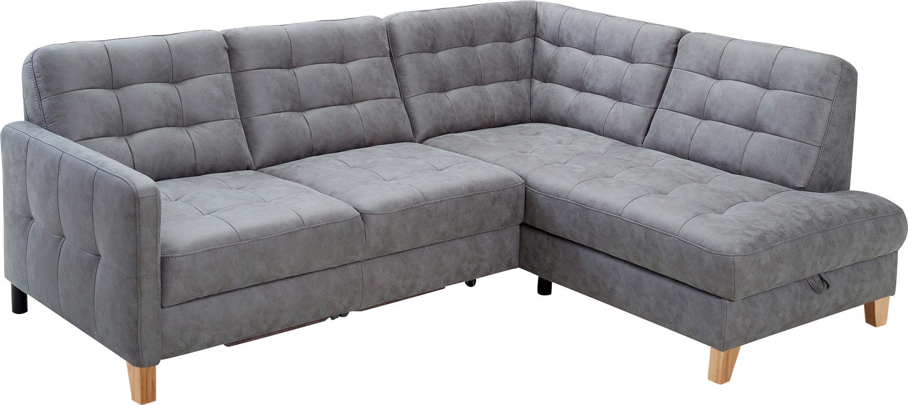 exxpo - sofa fashion Hoekbank Elio, compact en comfortabel, handig, tijdloos design, L-vorm