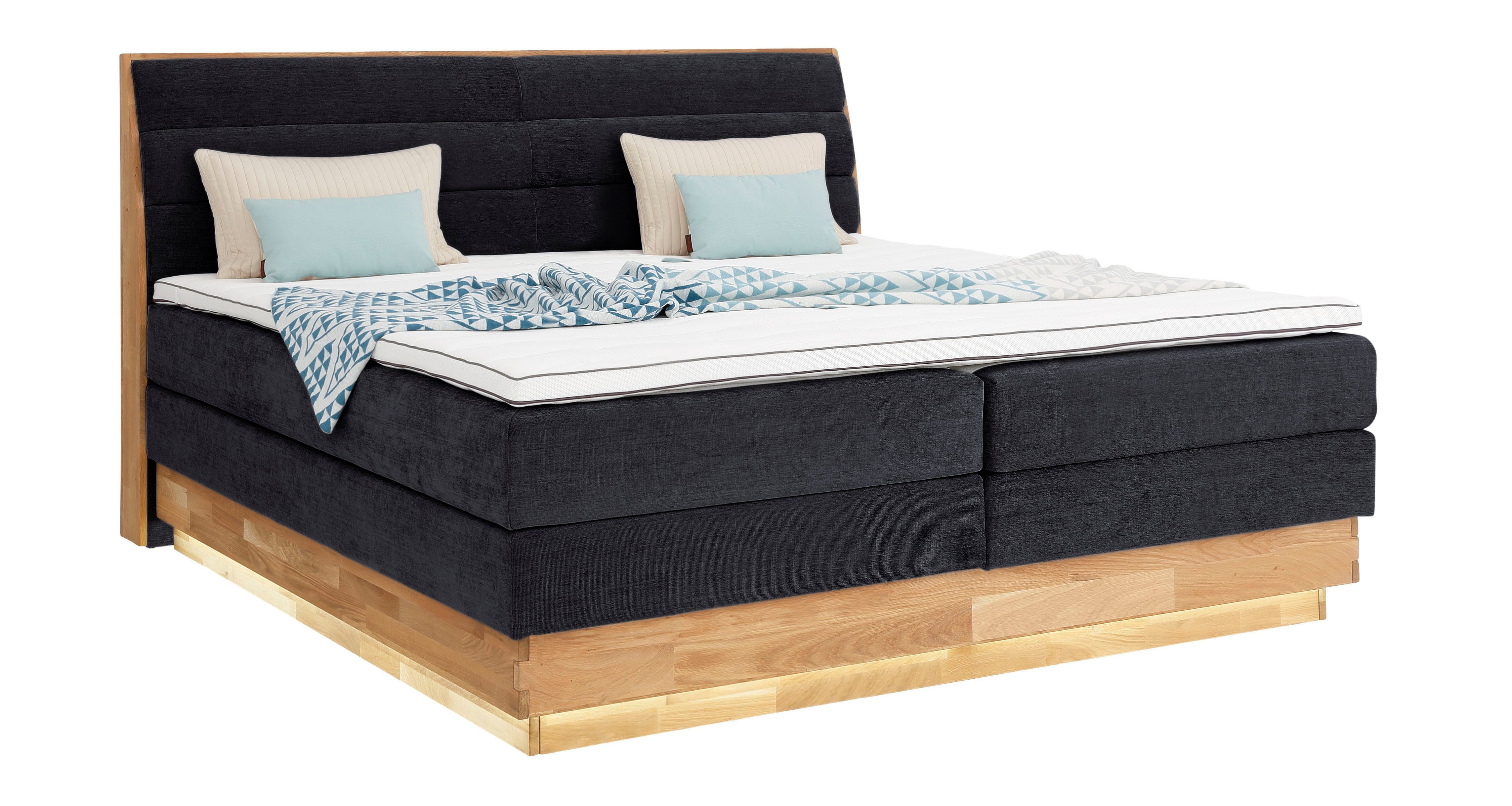 OTTO products Boxspring Ledverlichting, met gecertificeerde, gerecyclede overtrekstoffen