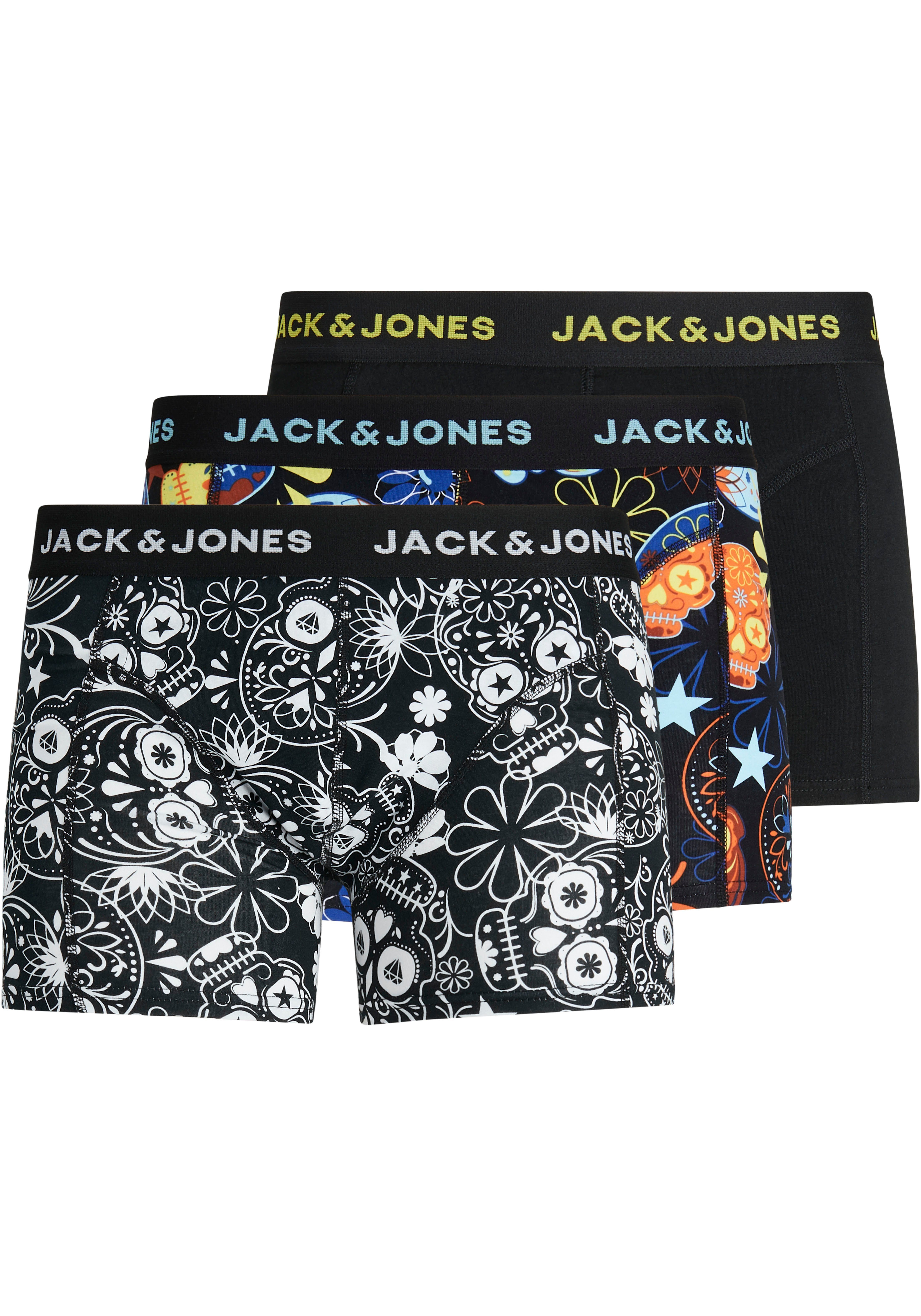 Jack & Jones Boxershort JACSUGAR SKULL TRUNKS 3 PACK. NOOS (set, 3 stuks)