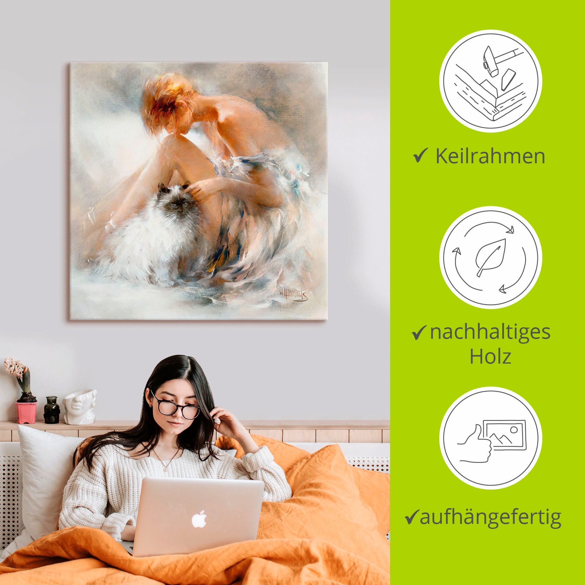 Artland Artprint Verlangen als artprint op linnen, poster, muursticker in verschillende maten