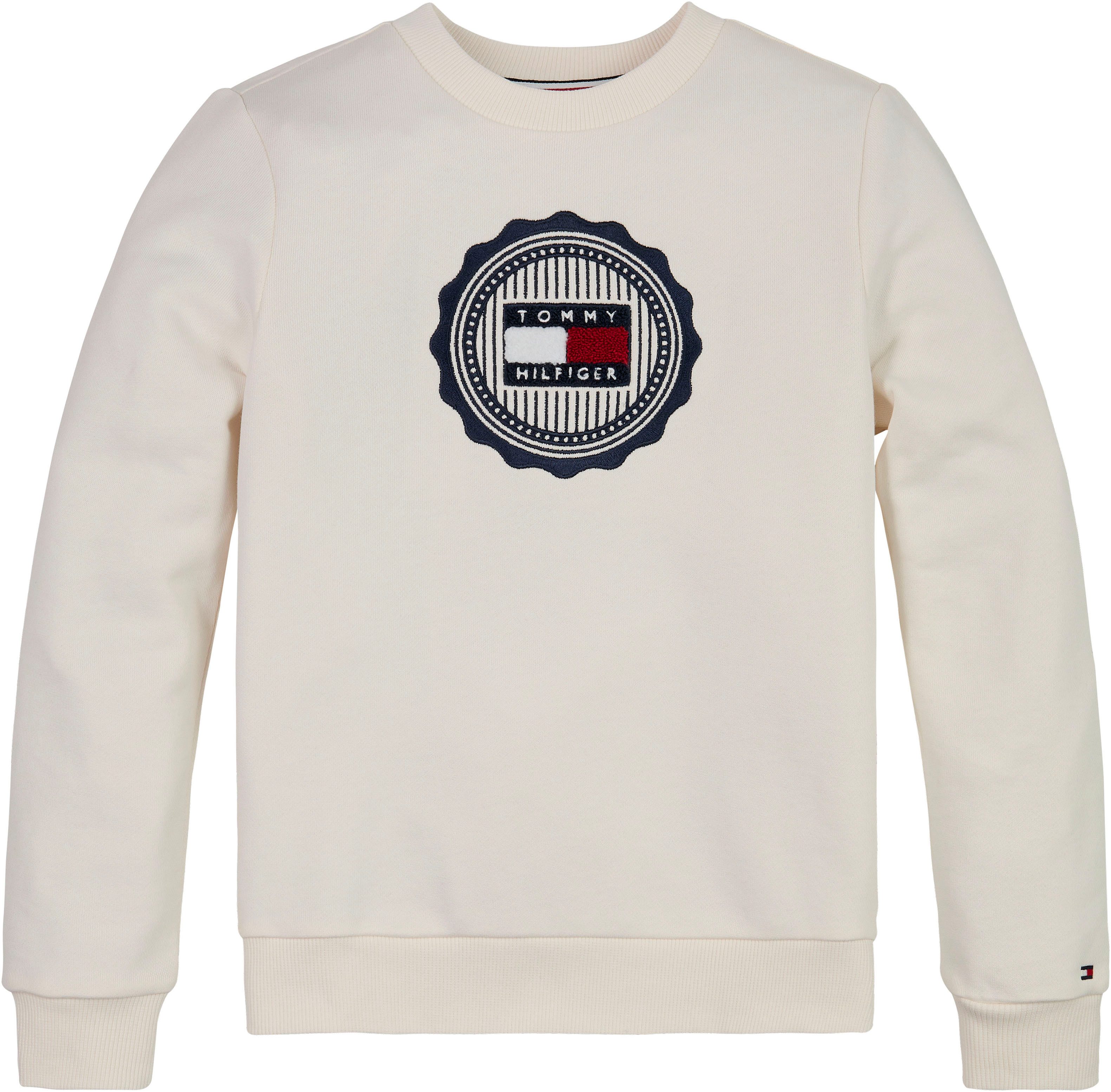 Tommy Hilfiger Sweatshirt STAMP EMBROIDERY REG SWEATSHIRT Kinderen tot 16 jaar met logopatch