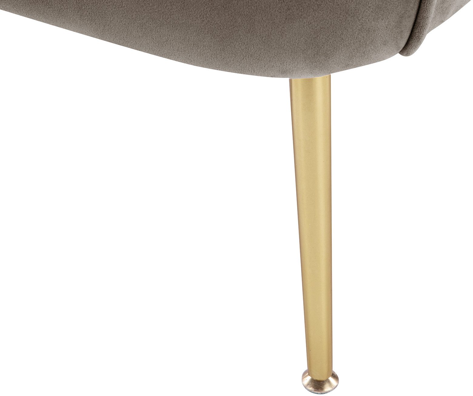 Kayoom Fauteuil Loulan 125, comfortabele cocktailstoel, luxe fluwelen bekleding Cocktailstoel, rugleuning met decoratieve naad, metalen poten in goudkleur (1 stuk)