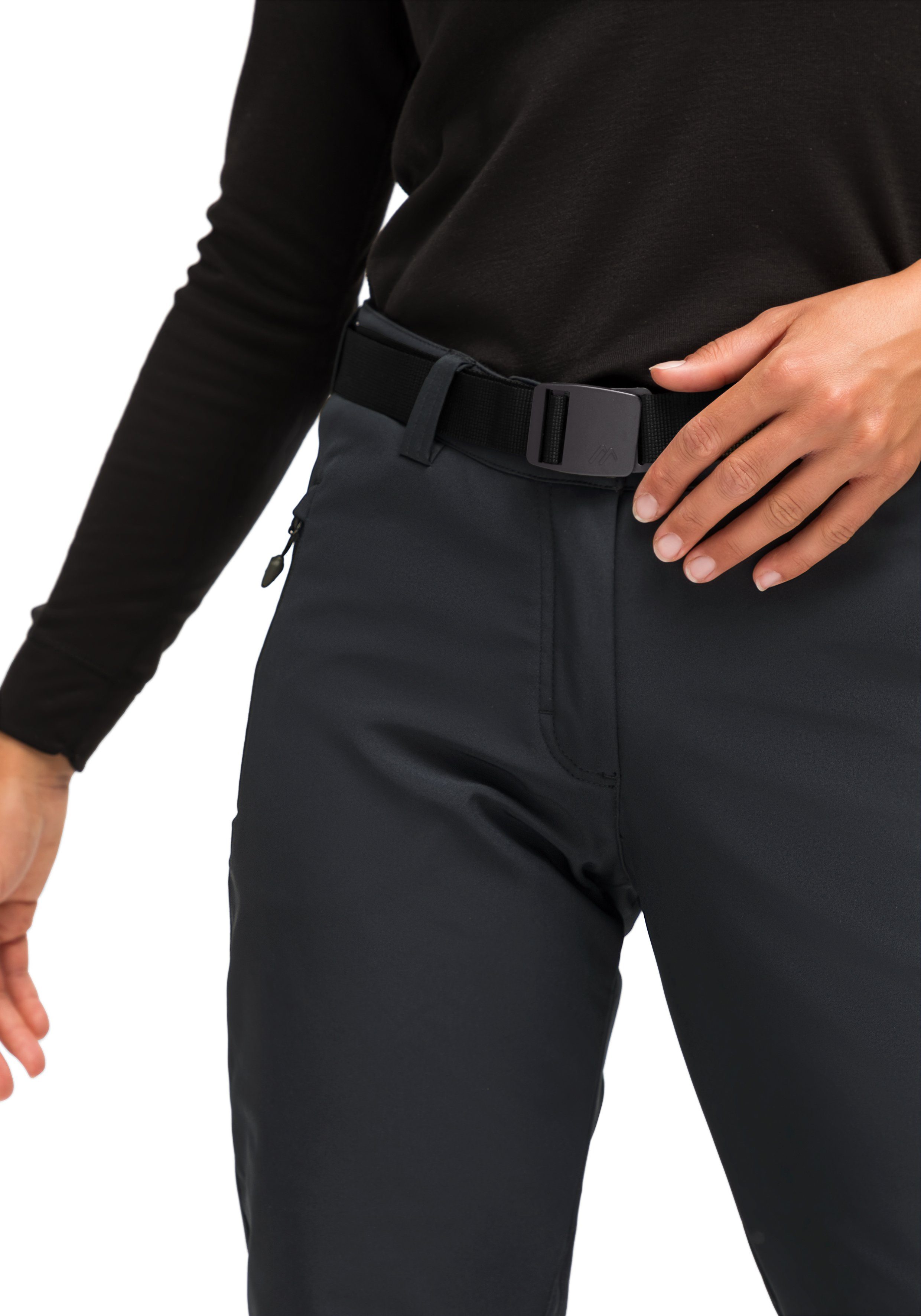 Maier Sports Functionele broek Tech Pants W Warme softshell-broek, elastisch en winddicht