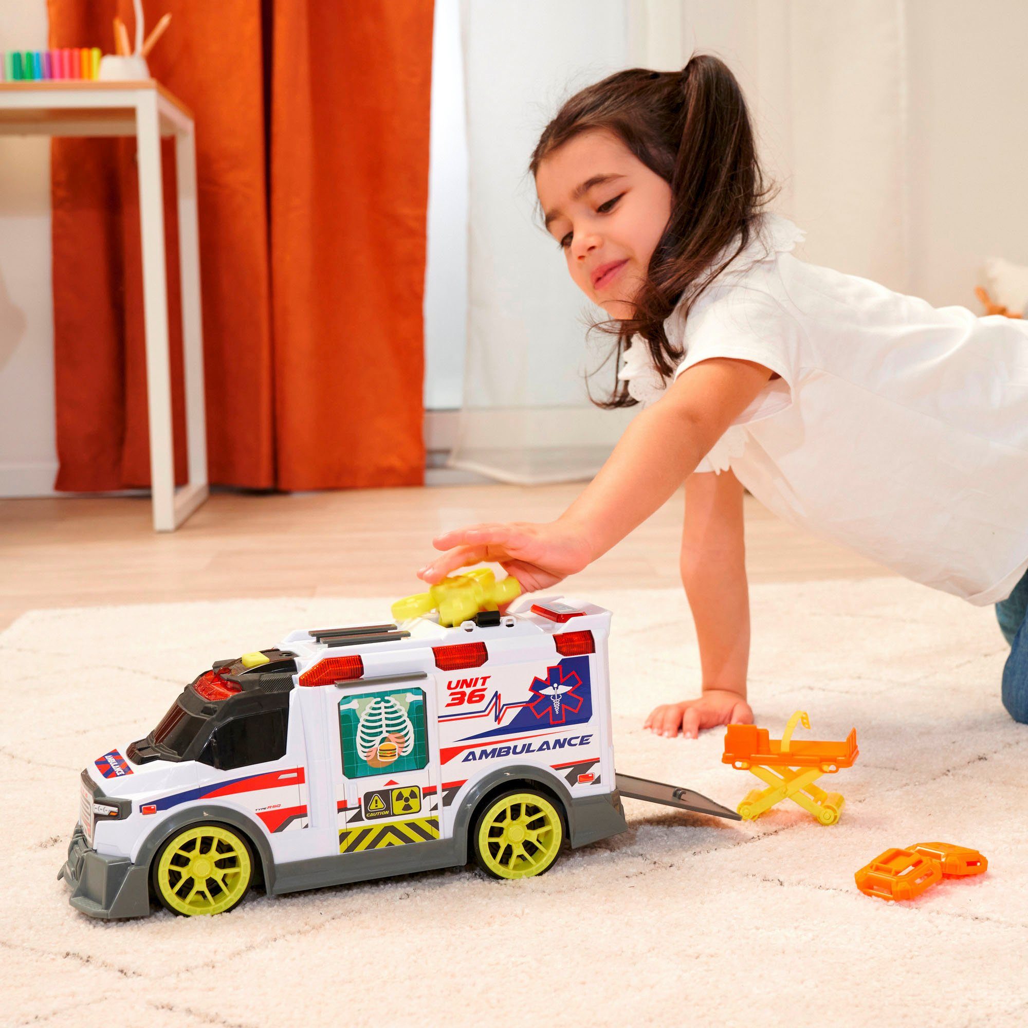 Dickie Toys Speelgoed-ambulance Ambulance met licht en geluid