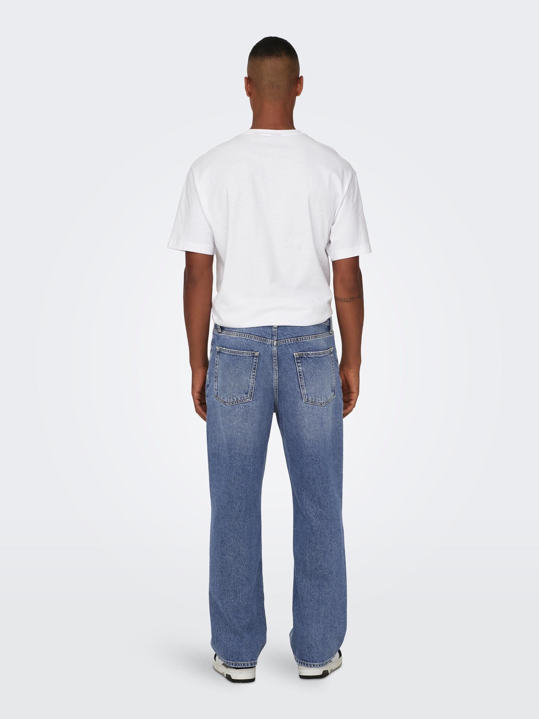 ONLY & SONS Loose fit jeans ONSFADE LOOSE WB 6778 A14 DNM NOOS