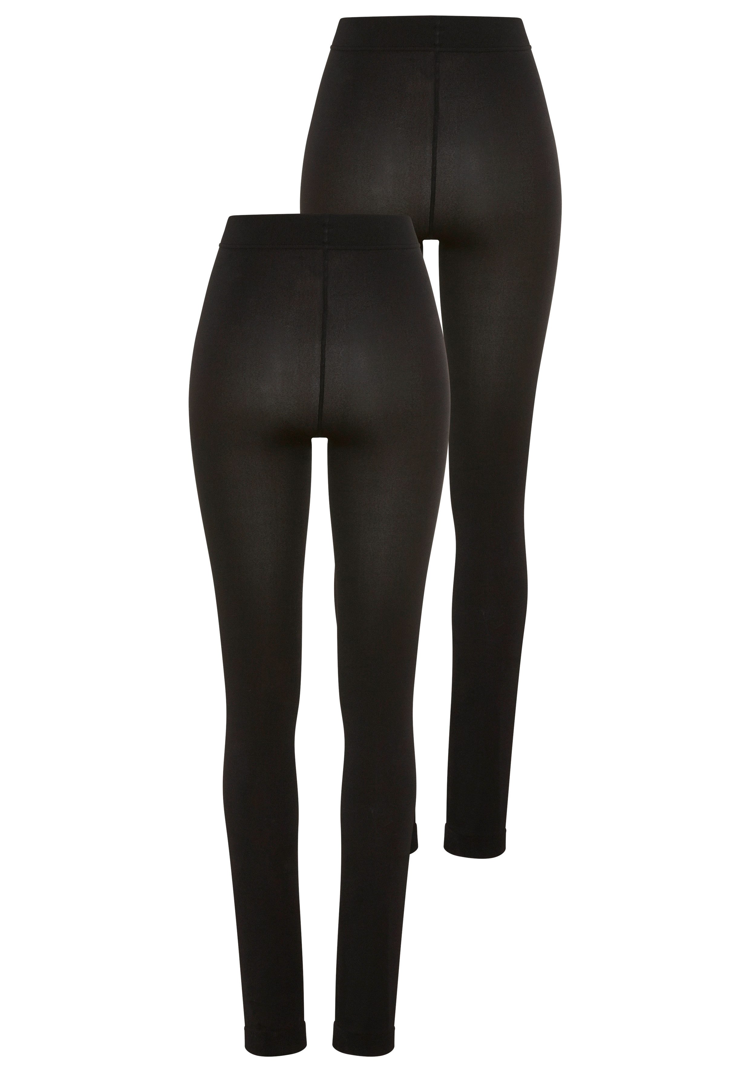 YSABEL MORA Thermolegging TIGHTS BASIC COLLECTION met 140 den voor knusse warmte bij kou (Set van 2)
