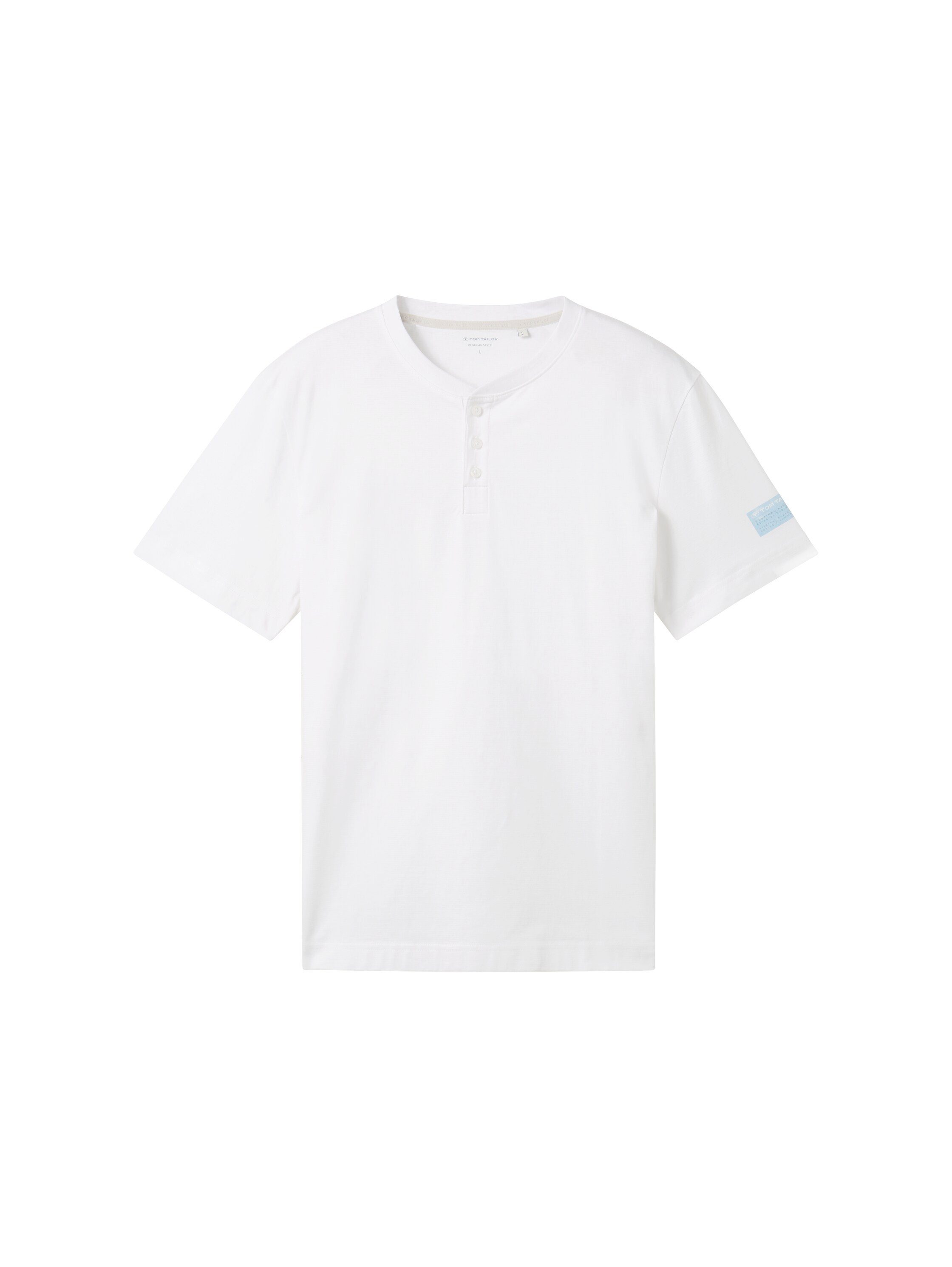 Tom Tailor Henleyshirt met knoopsluiting