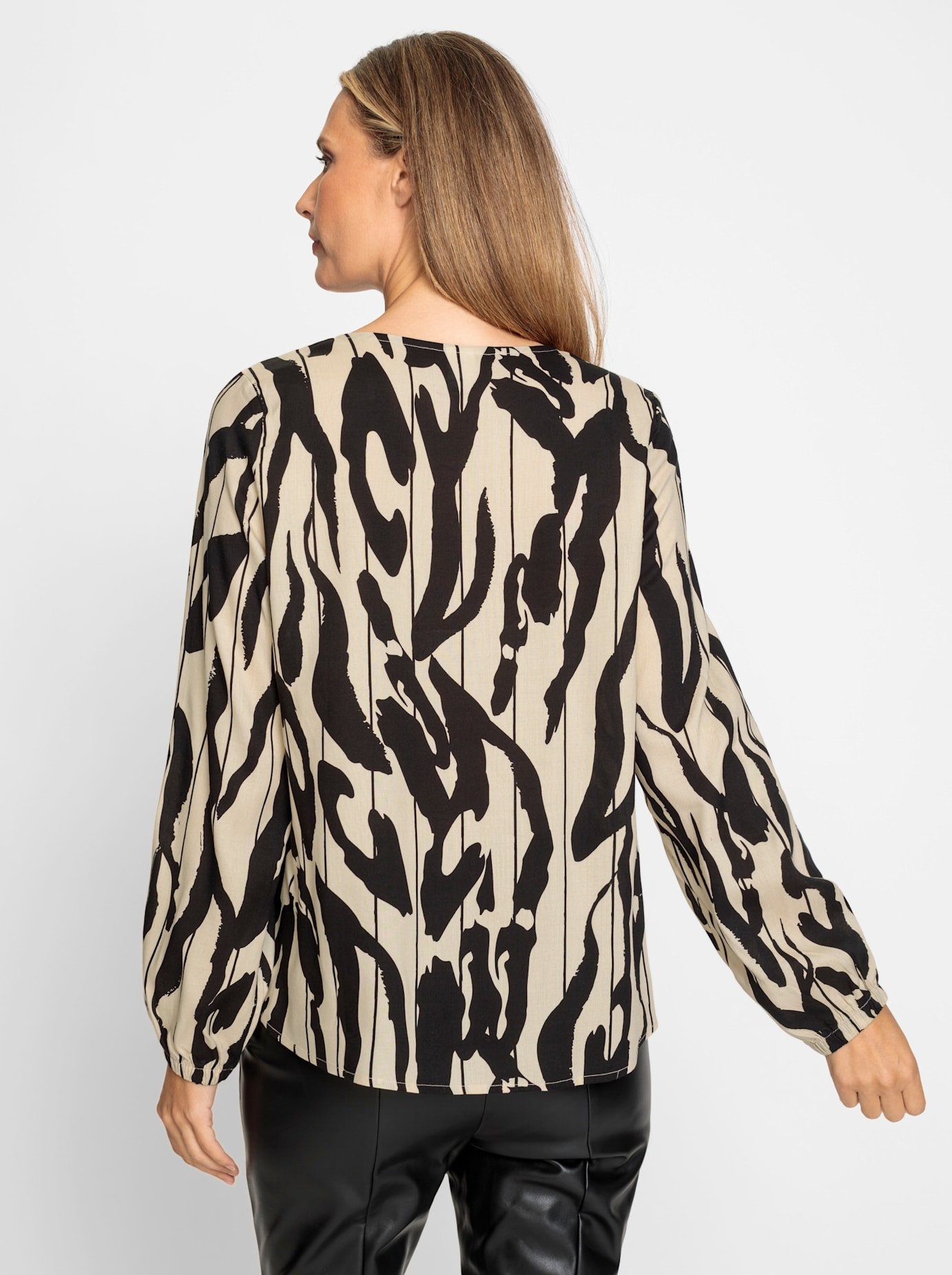 heine Gedessineerde blouse