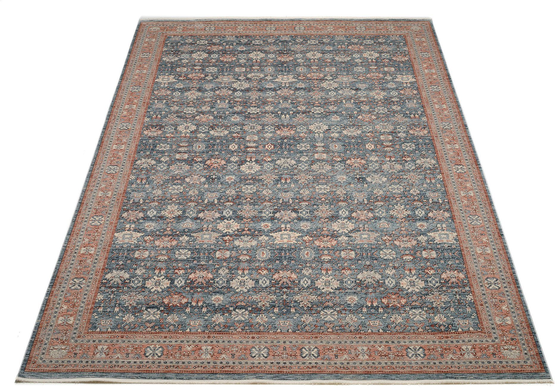 OCI DIE TEPPICHMARKE Vloerkleed GRAND FASHION 01 moderne vloerkleden maat 200 cm x 300 cm x 5 mm blauw