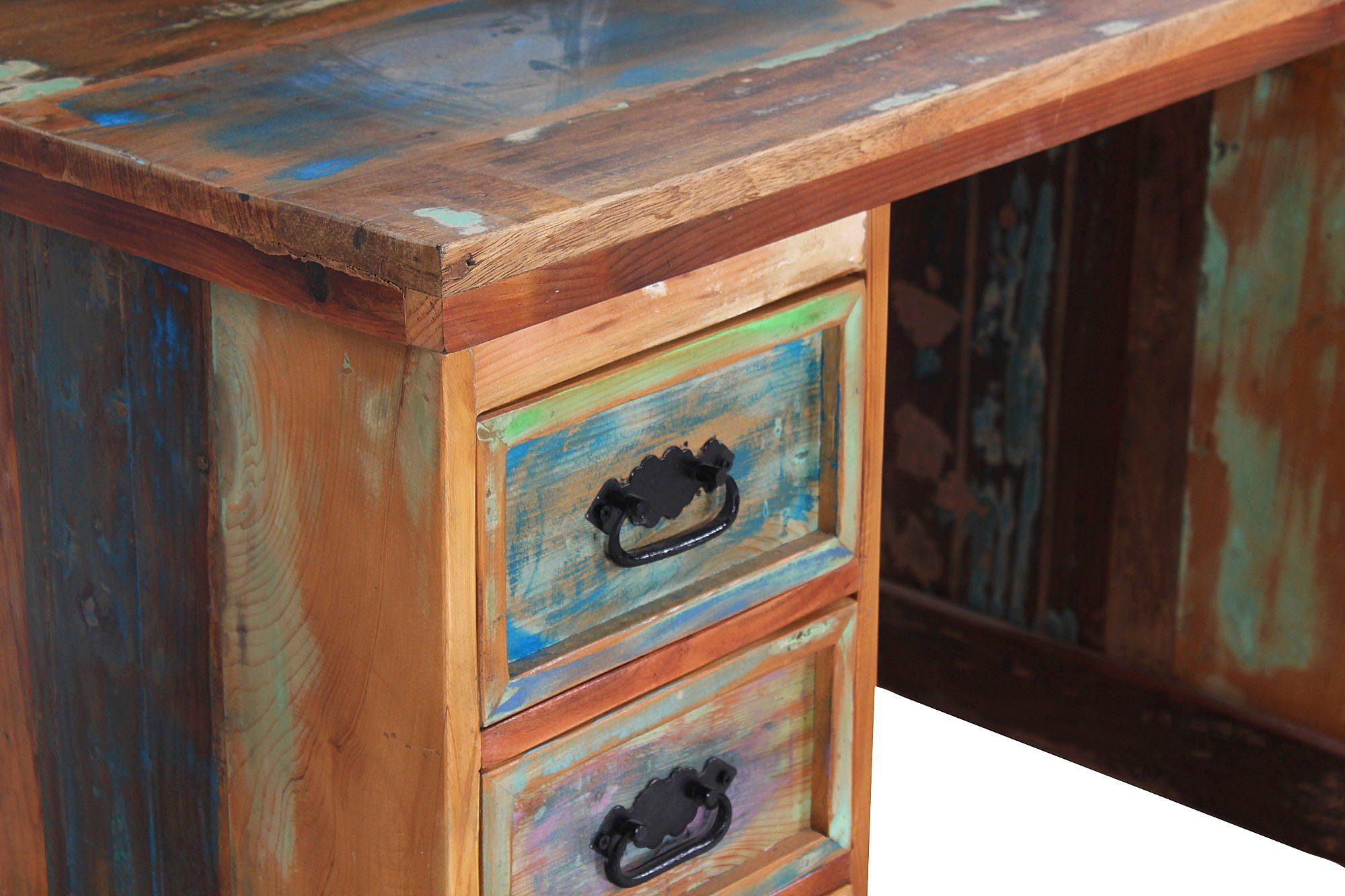 SIT Bureau Secretaris van gerecycled gebruikt hout met verfresten