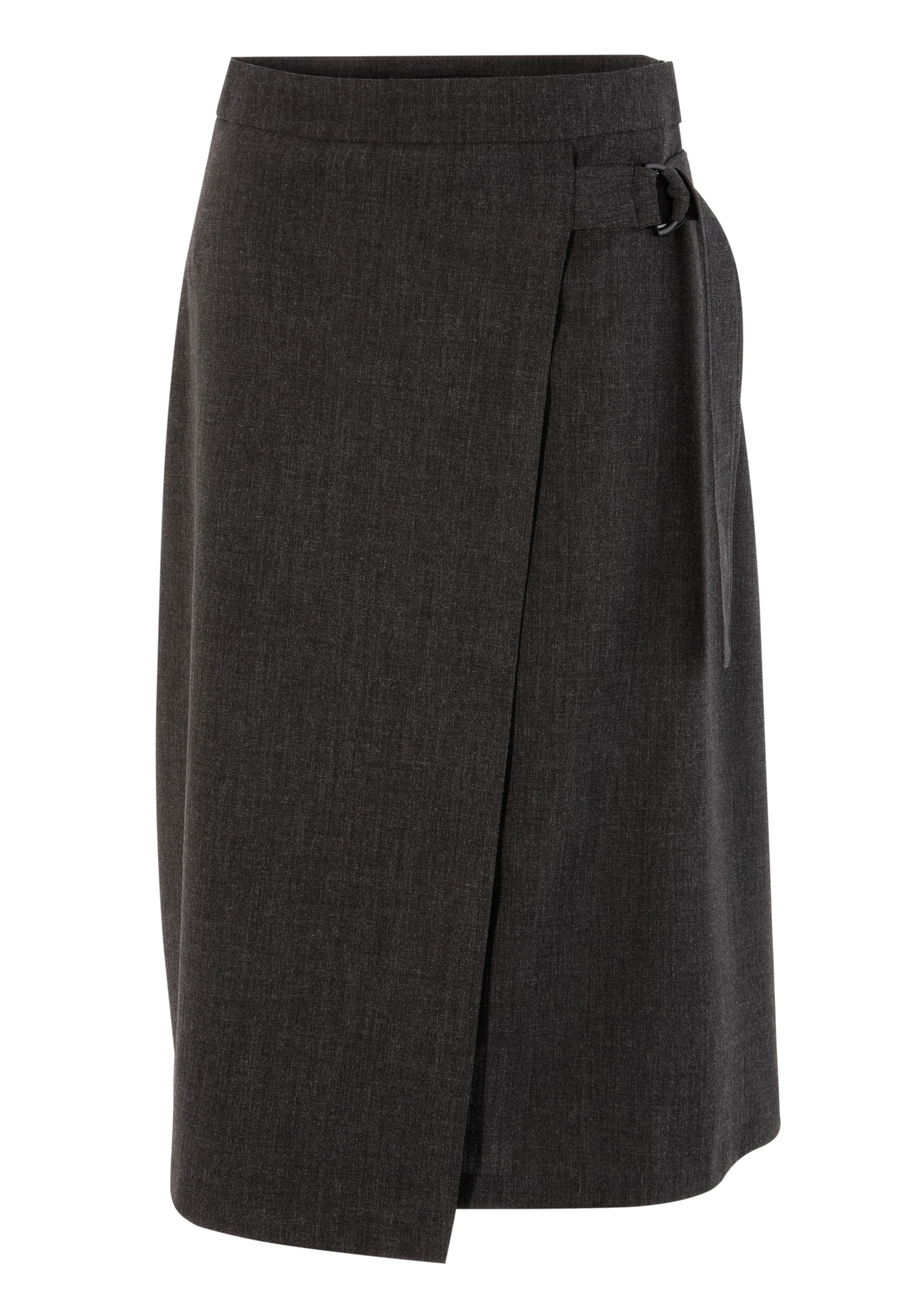 Aniston CASUAL Midirok met decoratieve gesp en bindband