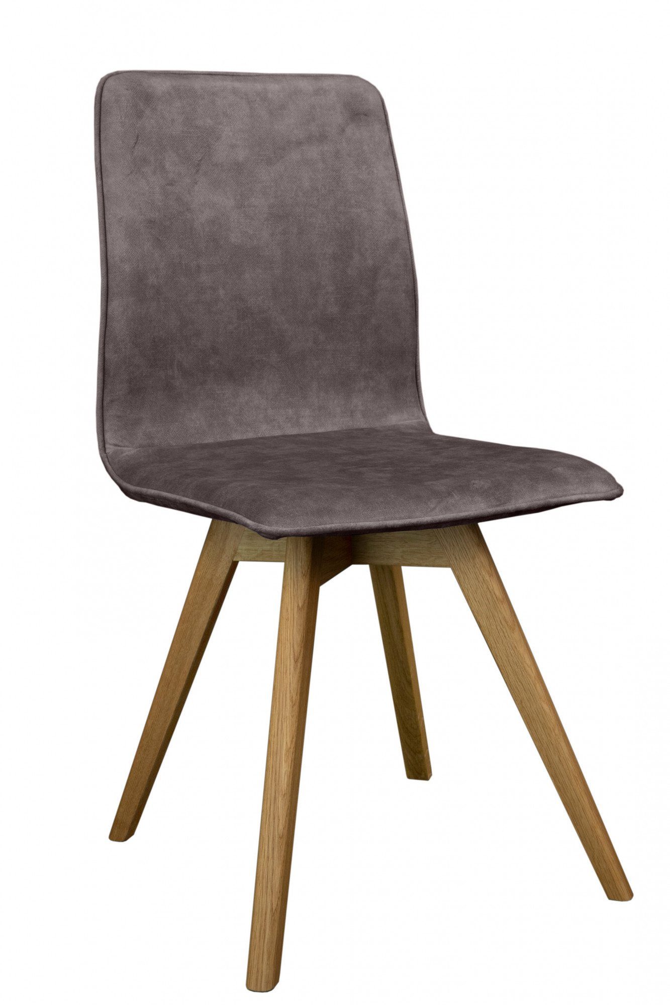 andas Eetkamerstoel Rania Massief houten frame, met bies (set, 2 stuks)