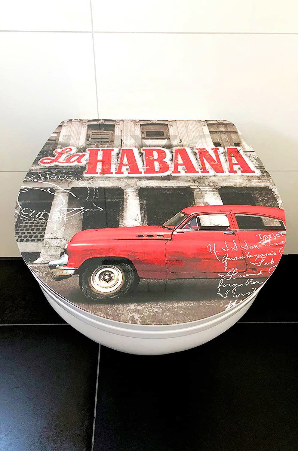 ADOB Toiletzitting Habana Soft-closemechanisme, voor het schoonmaken met één druk op de knop afneembaar