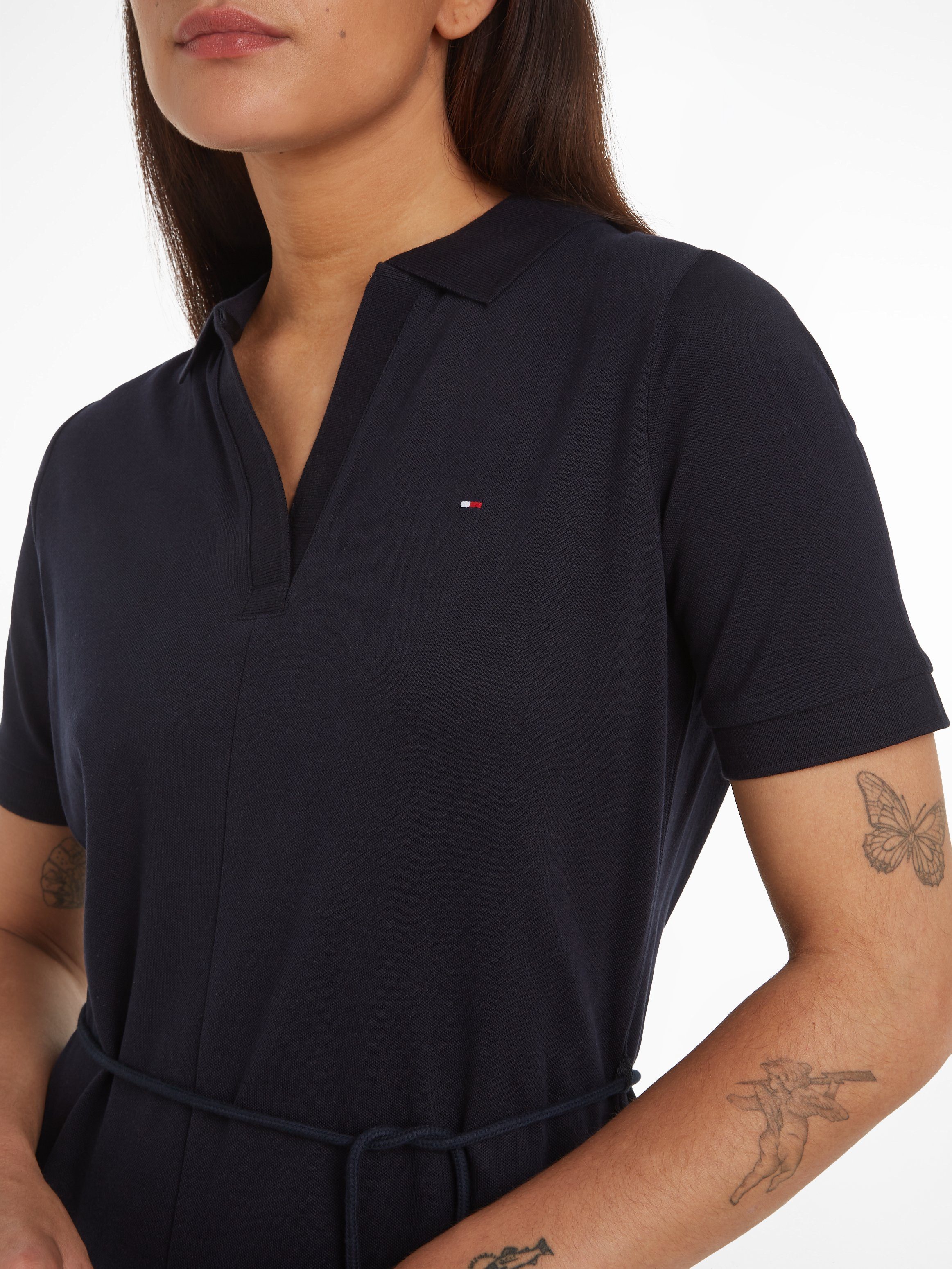 Tommy Hilfiger Polojurk OPN PLKT LYLL POLO DRS WAIST DTL