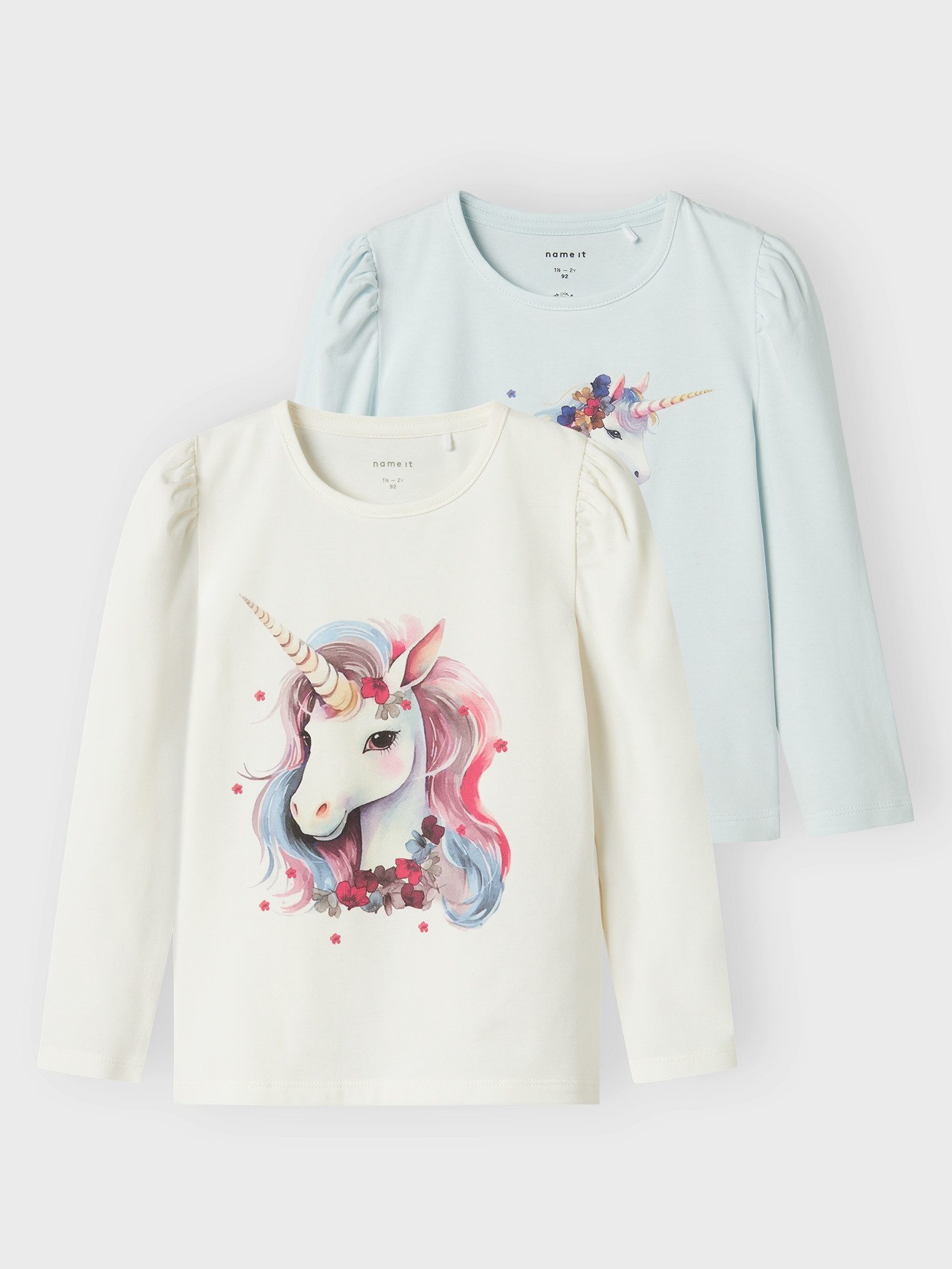 Name It Shirt met lange mouwen NMFKRULLE 2P LS TOP BOX (set, 2-delig)
