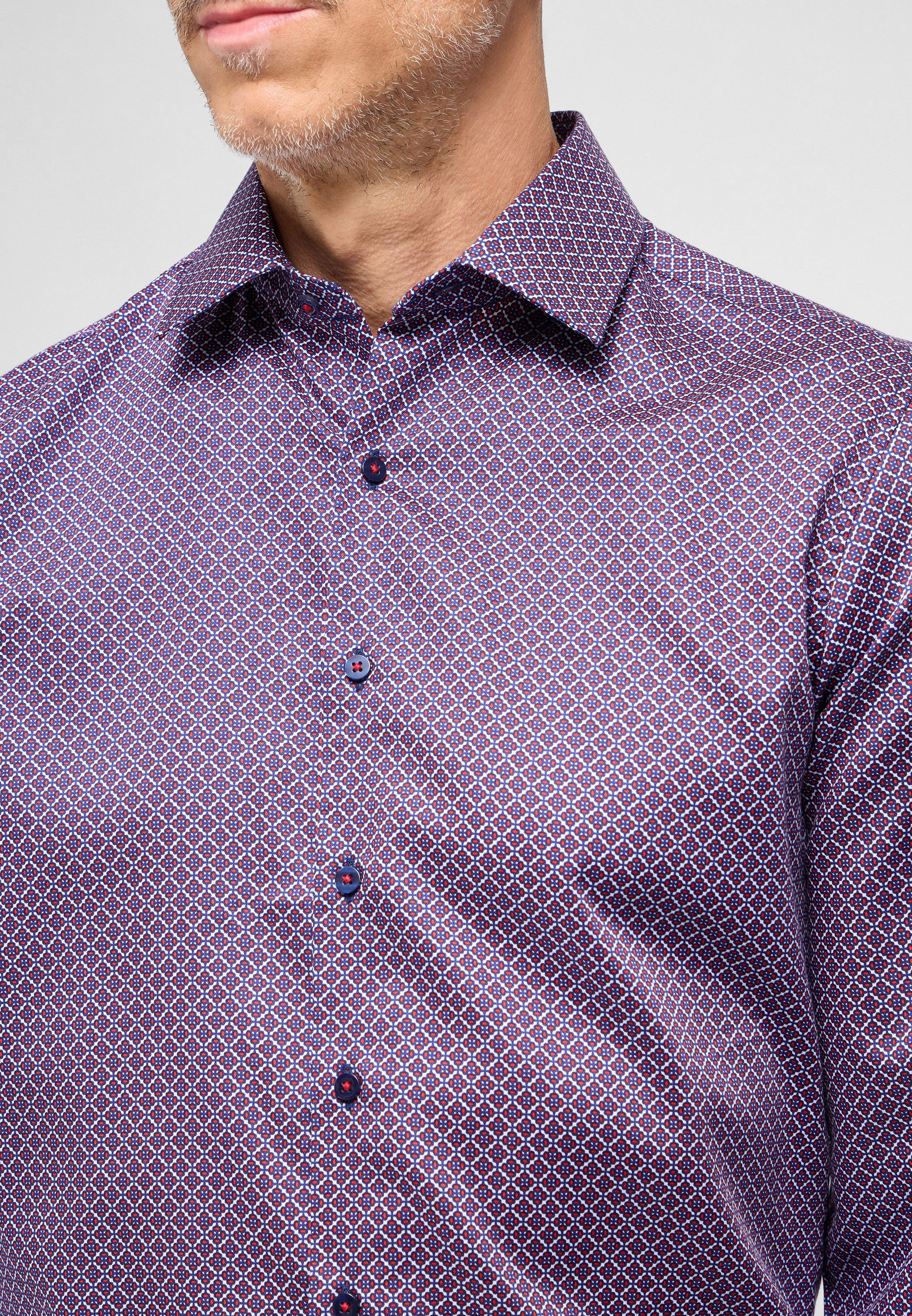 Eterna Overhemd met lange mouwen Slim fit