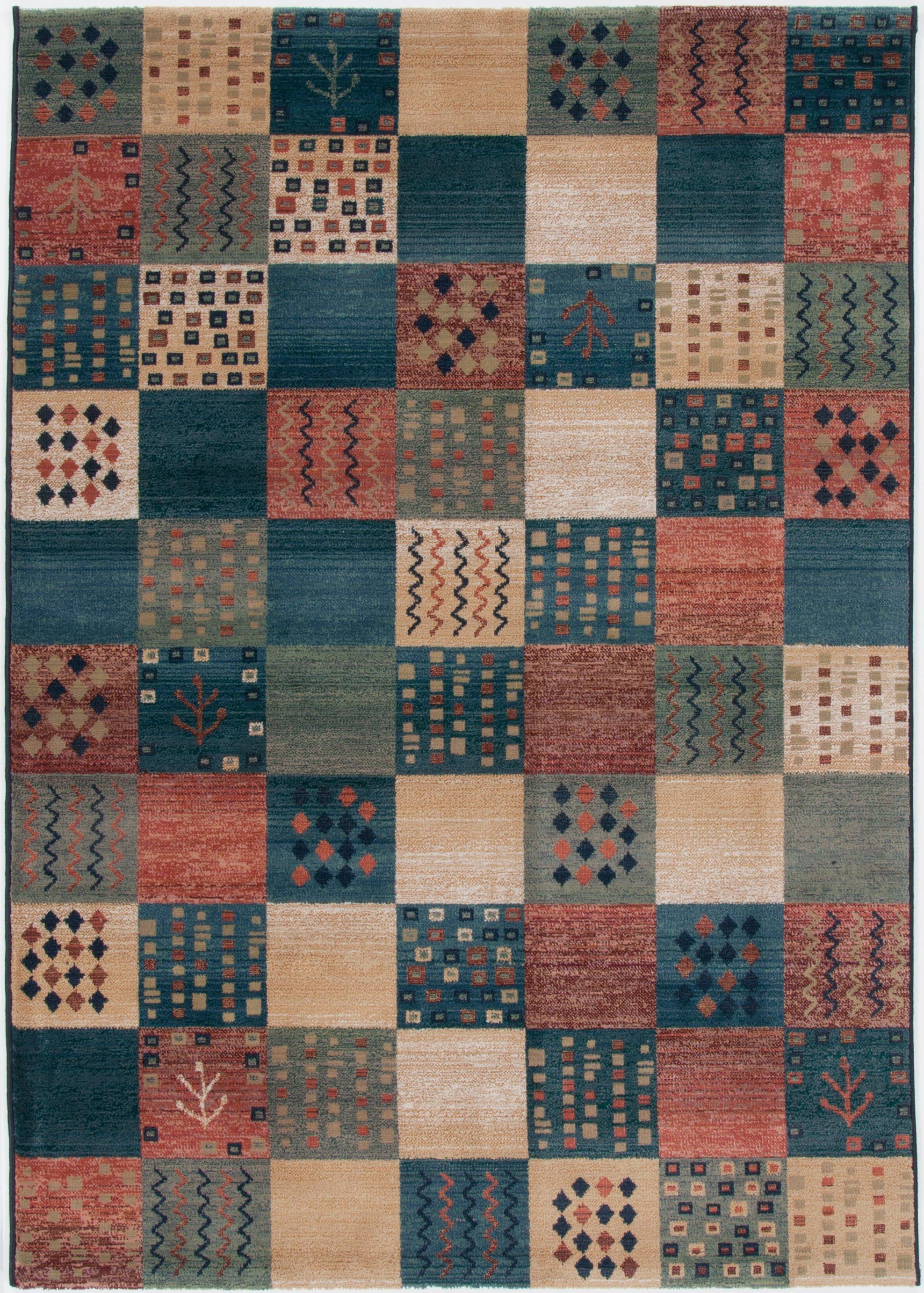 THEKO Vloerkleed Gabiro 2274 Korte pool, patchworkdesign, woonkamer