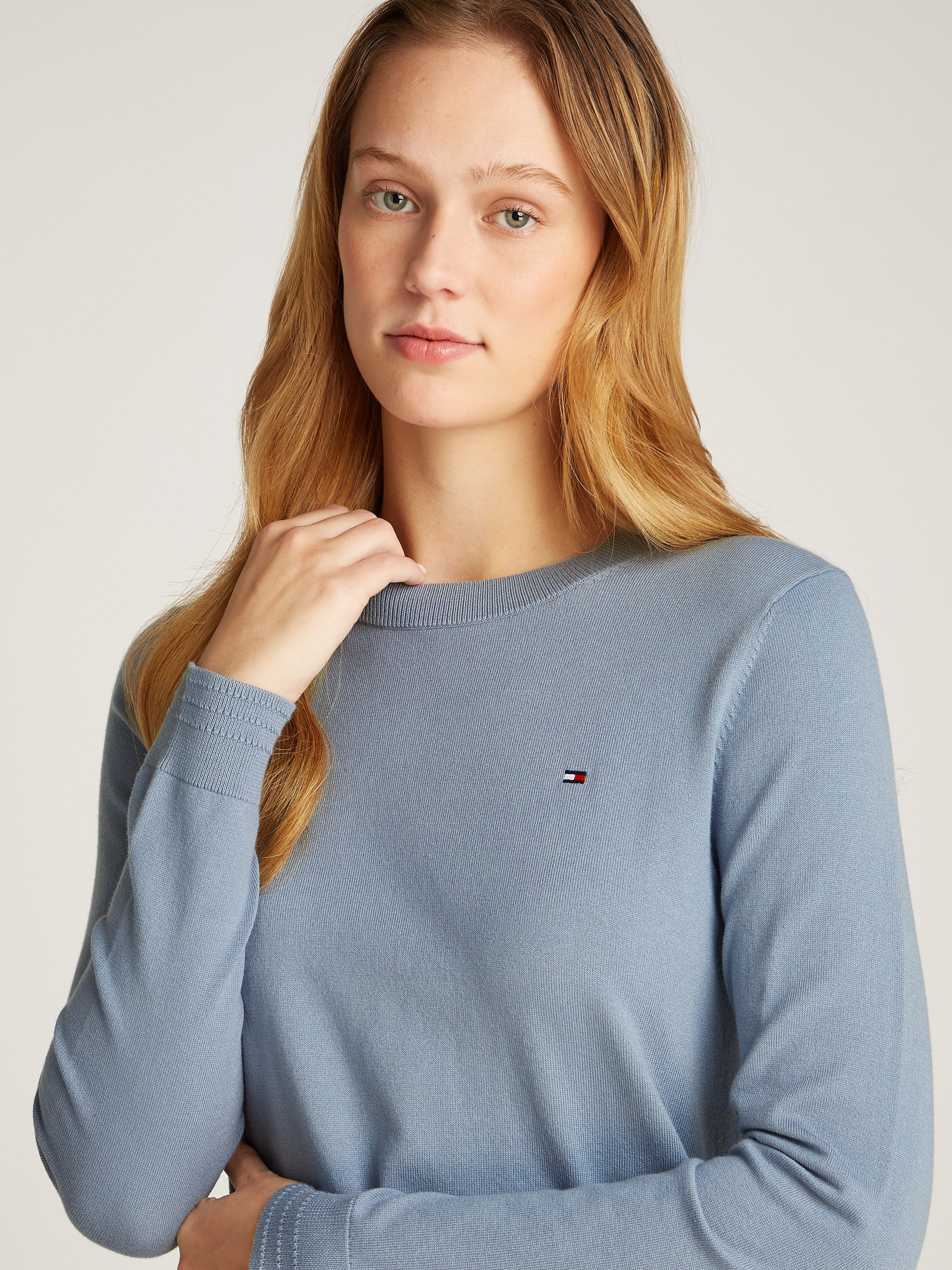 Tommy Hilfiger Trui met ronde hals CO JERSEY STITCH LS C-NK SWT