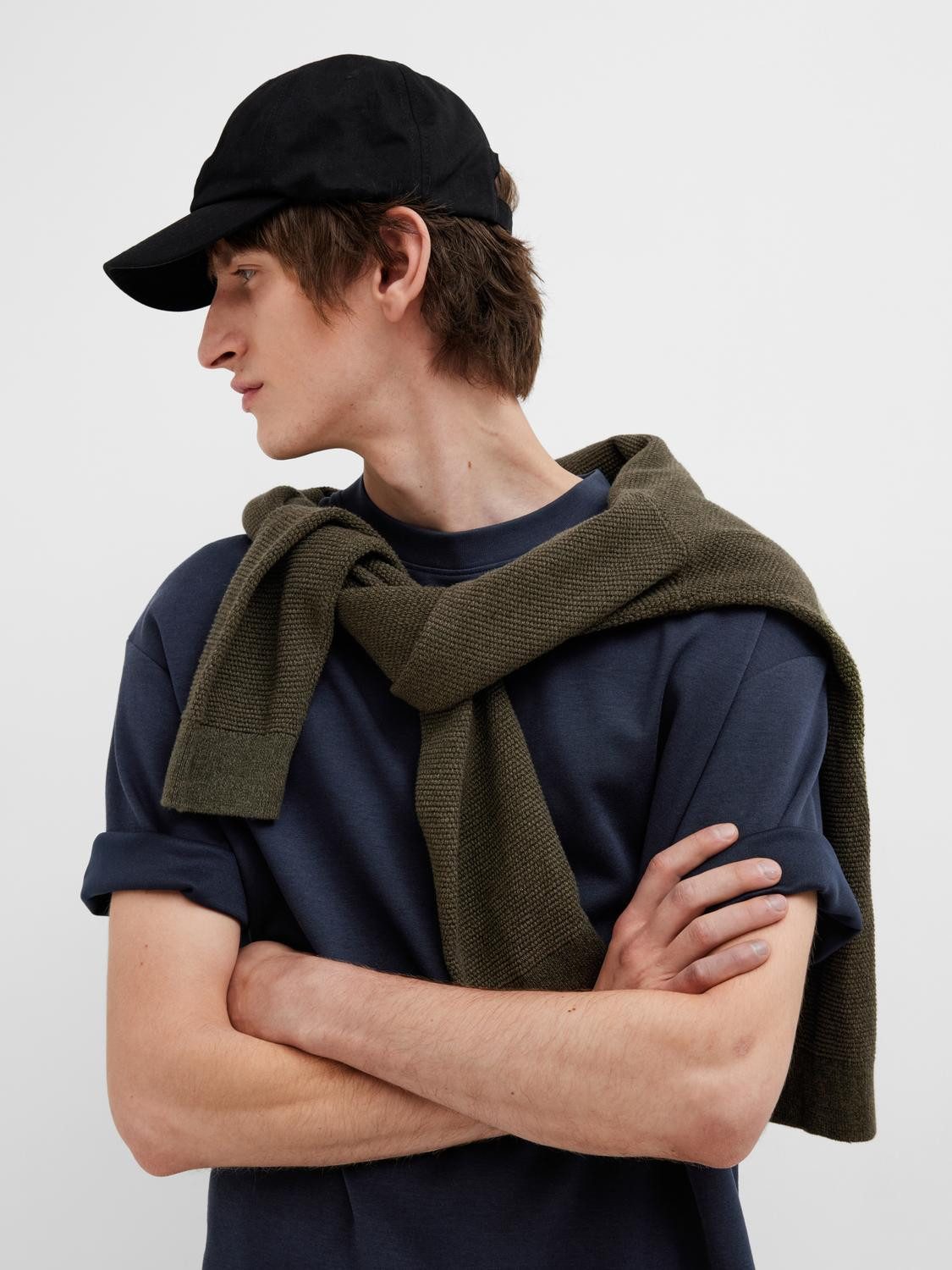 SELECTED HOMME Shirt met ronde hals SLHLOOSEOSCAR SS O-NECK TEE NOOS