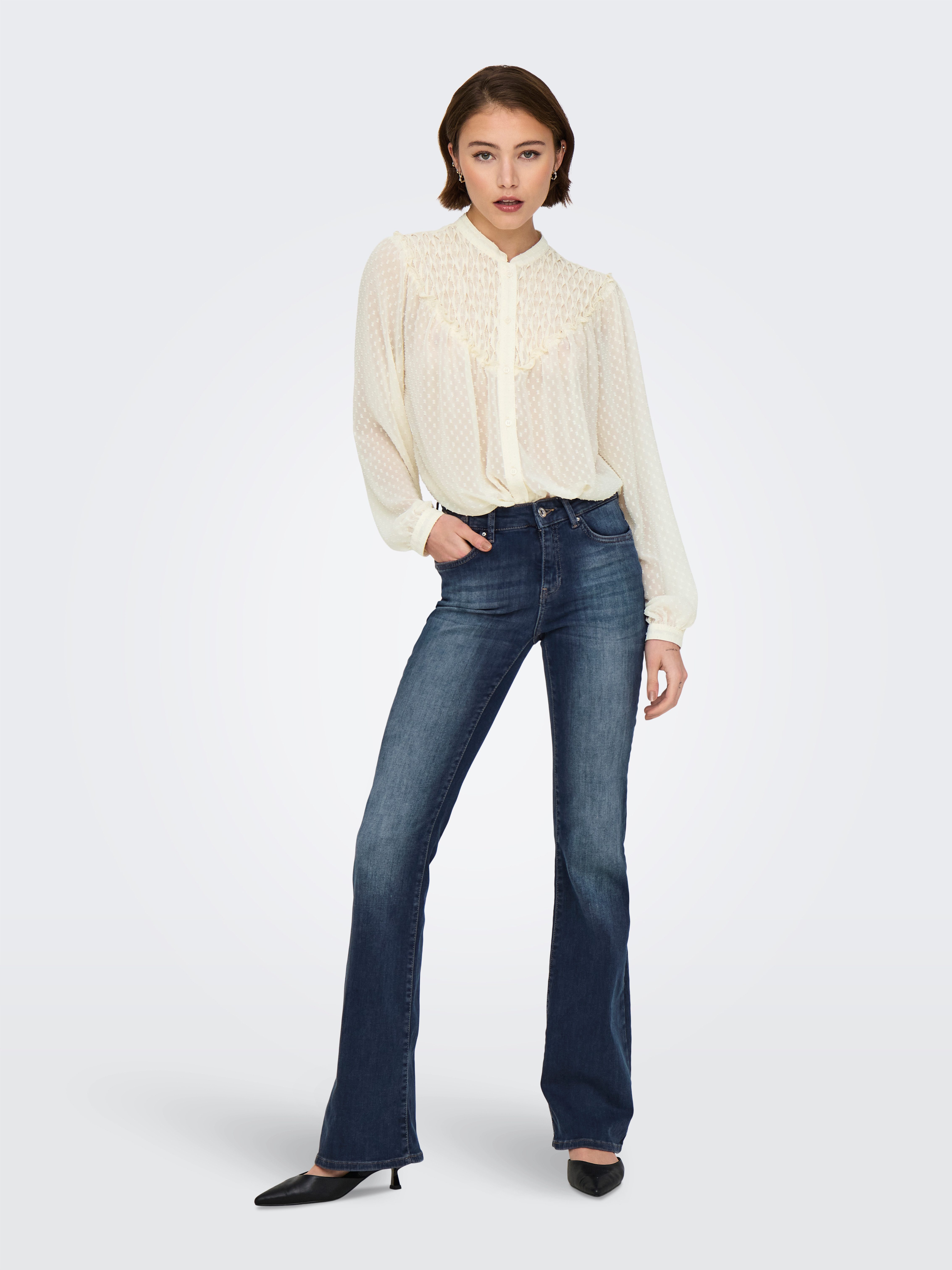 Only Bootcut jeans ONLBLUSH ICON COIN MID FL DNM CRO300NOOS
