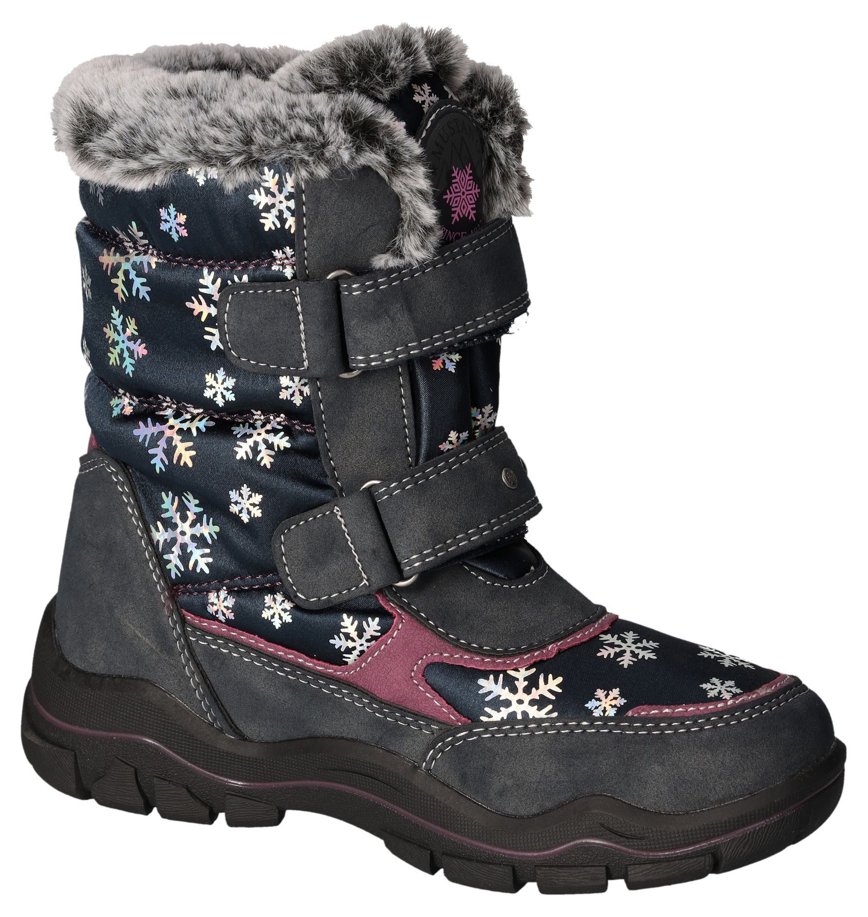 Mustang Shoes Winterlaarzen winterlaarzen, klittenbandschoenen in comfortabele breedte