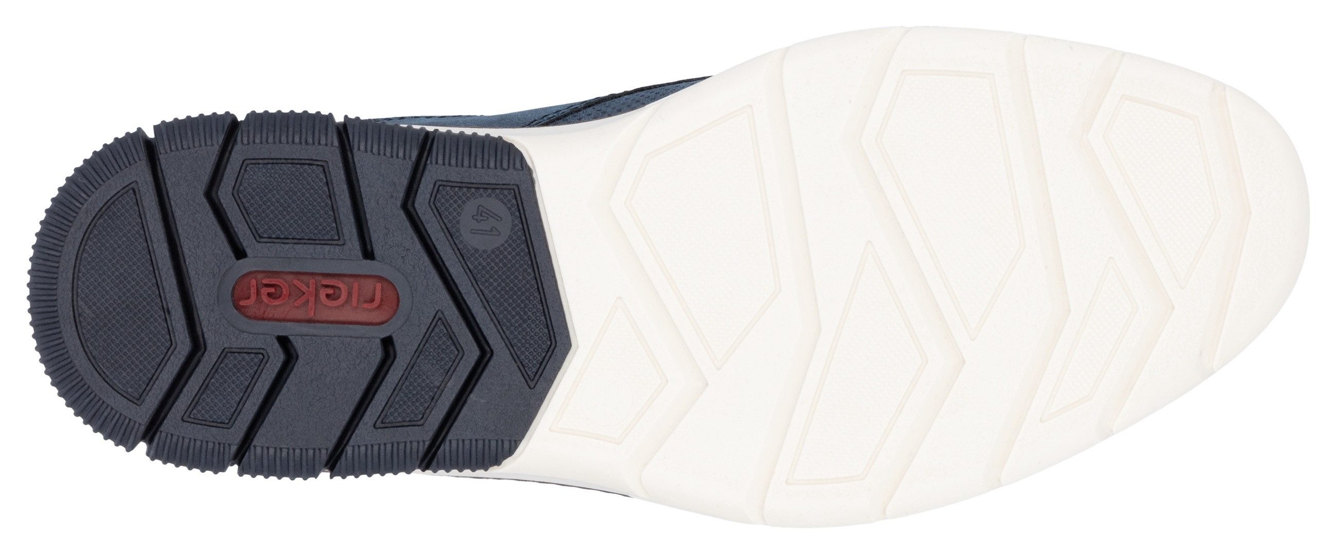 Rieker Slip-on sneakers , instapschoen, lage schoen, vrijetijdsschoen met reliëf