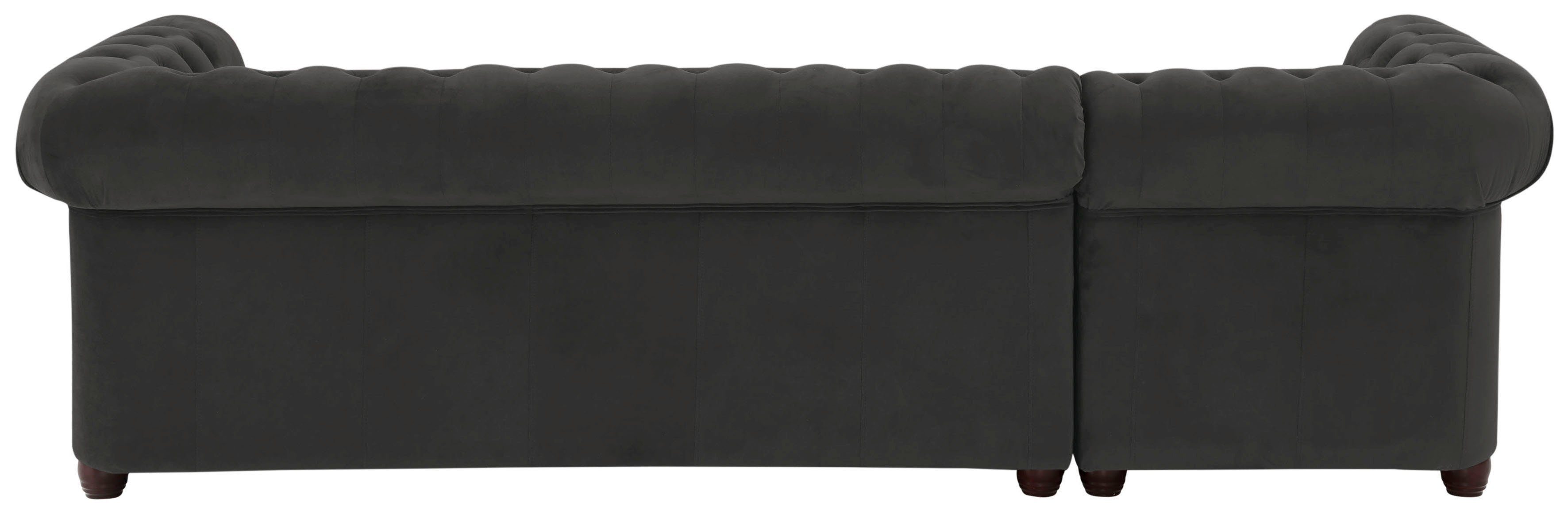 Home affaire Chesterfield-bank New Castle L-vorm hoogwaardige capitonnage in chesterfield-design, bxdxh: 255(171x72)