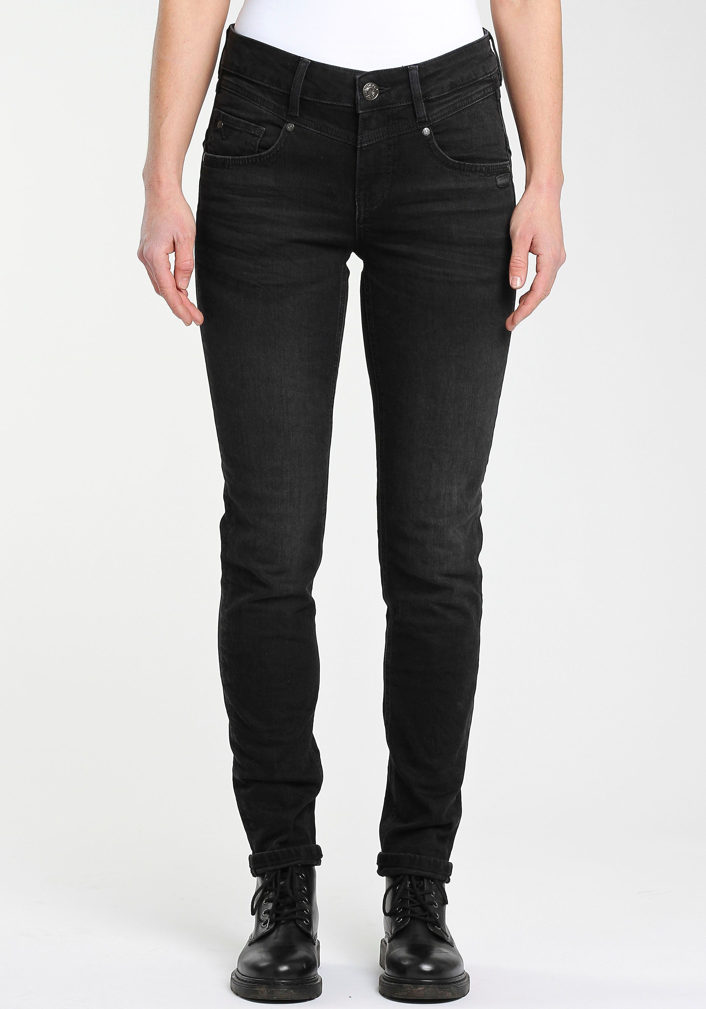 GANG Skinny fit jeans 94MARISSA met modieuze v-pas voor & achter
