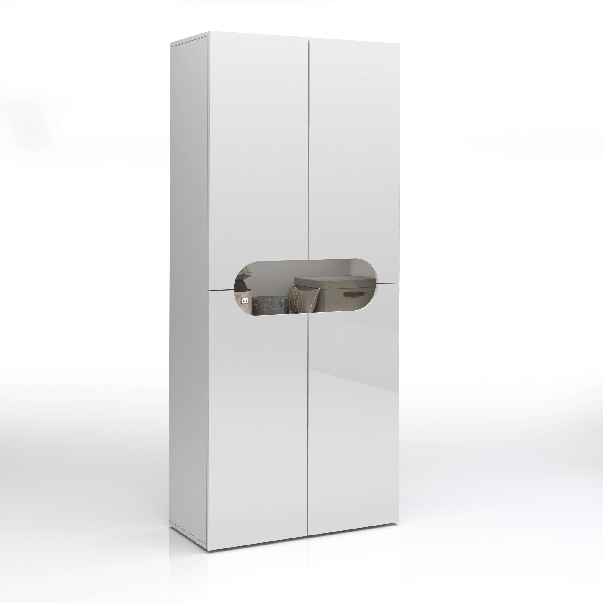 INOSIGN Schoenenkast Real, schoenenkast, schoenencommode, schoenenrek, breedte 80 cm, hoogte 190 cm