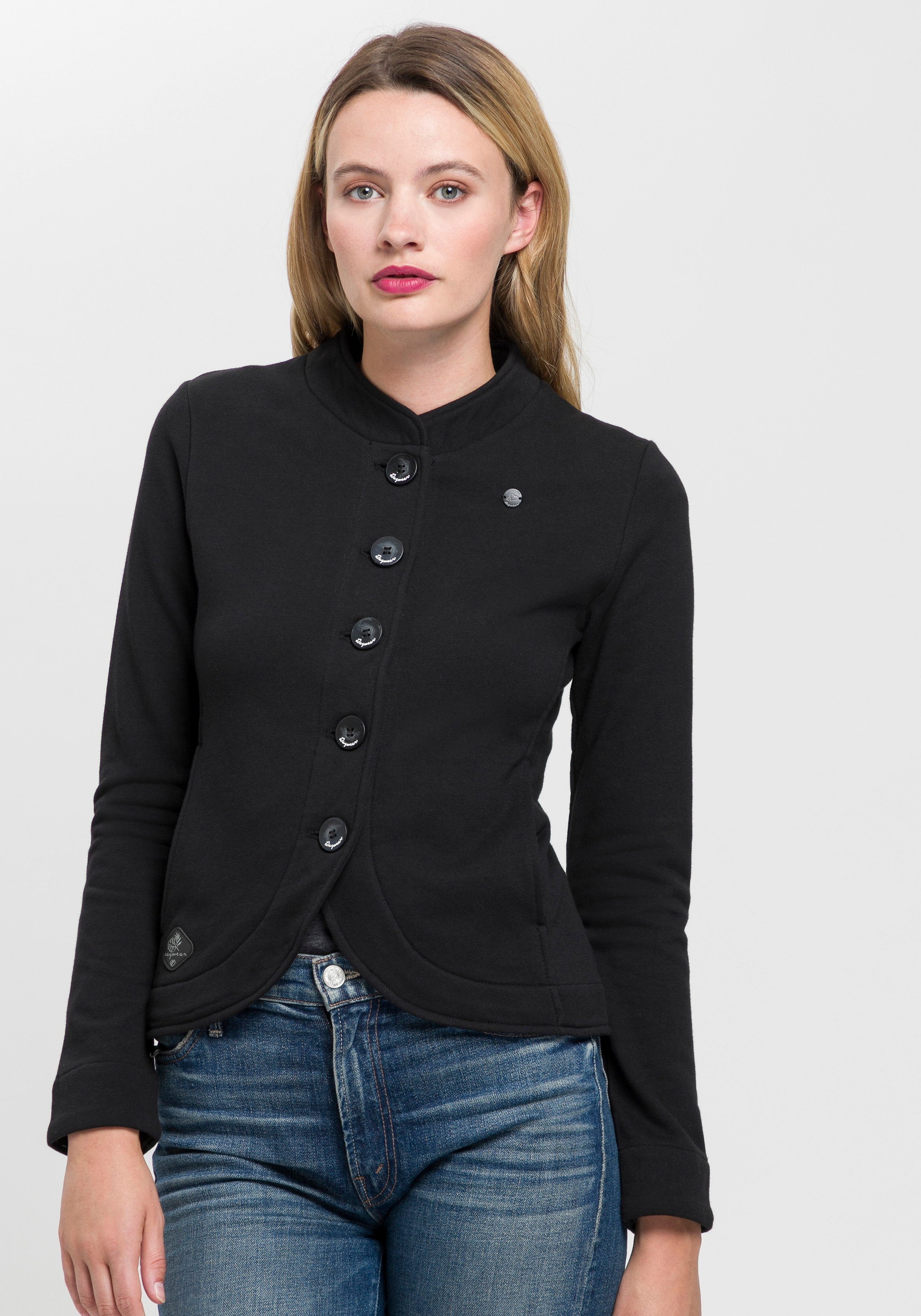 Ragwear Sweatvest AVALINA O maritieme sweatblazer met contrastdetails