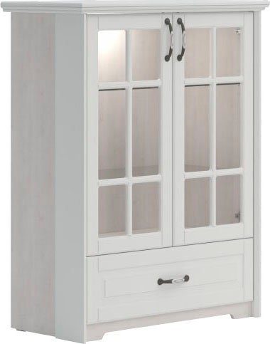 Home affaire Vitrinekast Evergreen Uv gelakt, deur met veiligheidsglas en soft-closefunctie