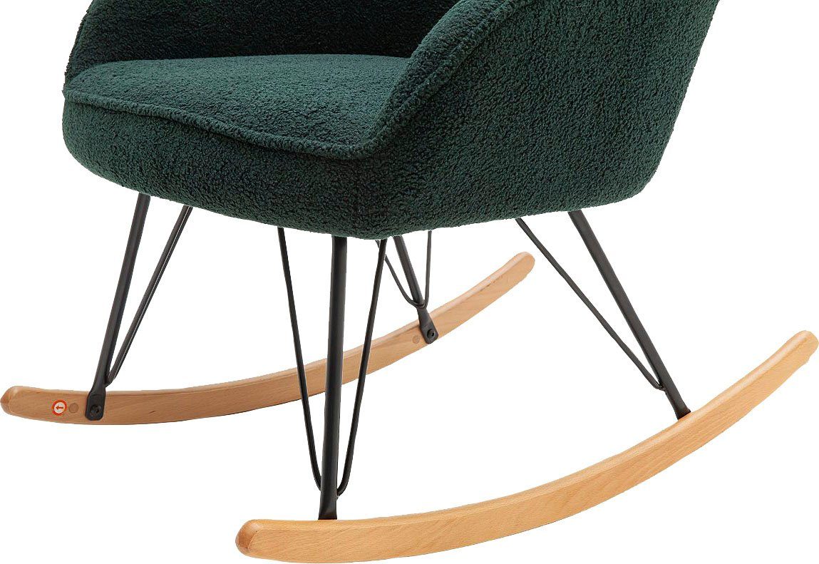 MCA furniture Schommelstoel HOPKINS Ski: beuken, eikenkleur (1 stuk)