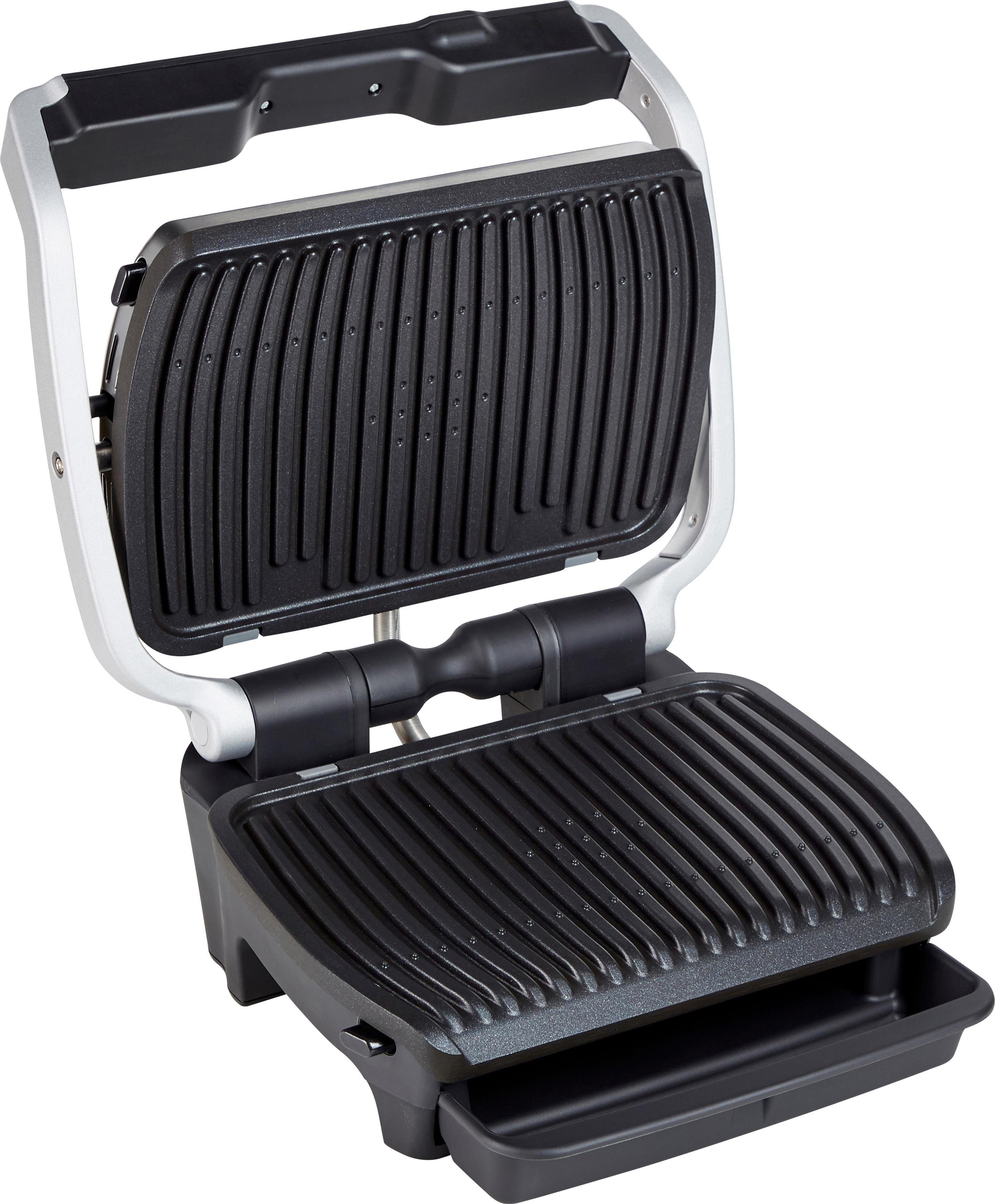 Tefal Contactgrill GC750D OptiGrill Elite 12 programma’s, intuïtieve sensor, grillboost-functie, receptenboek app