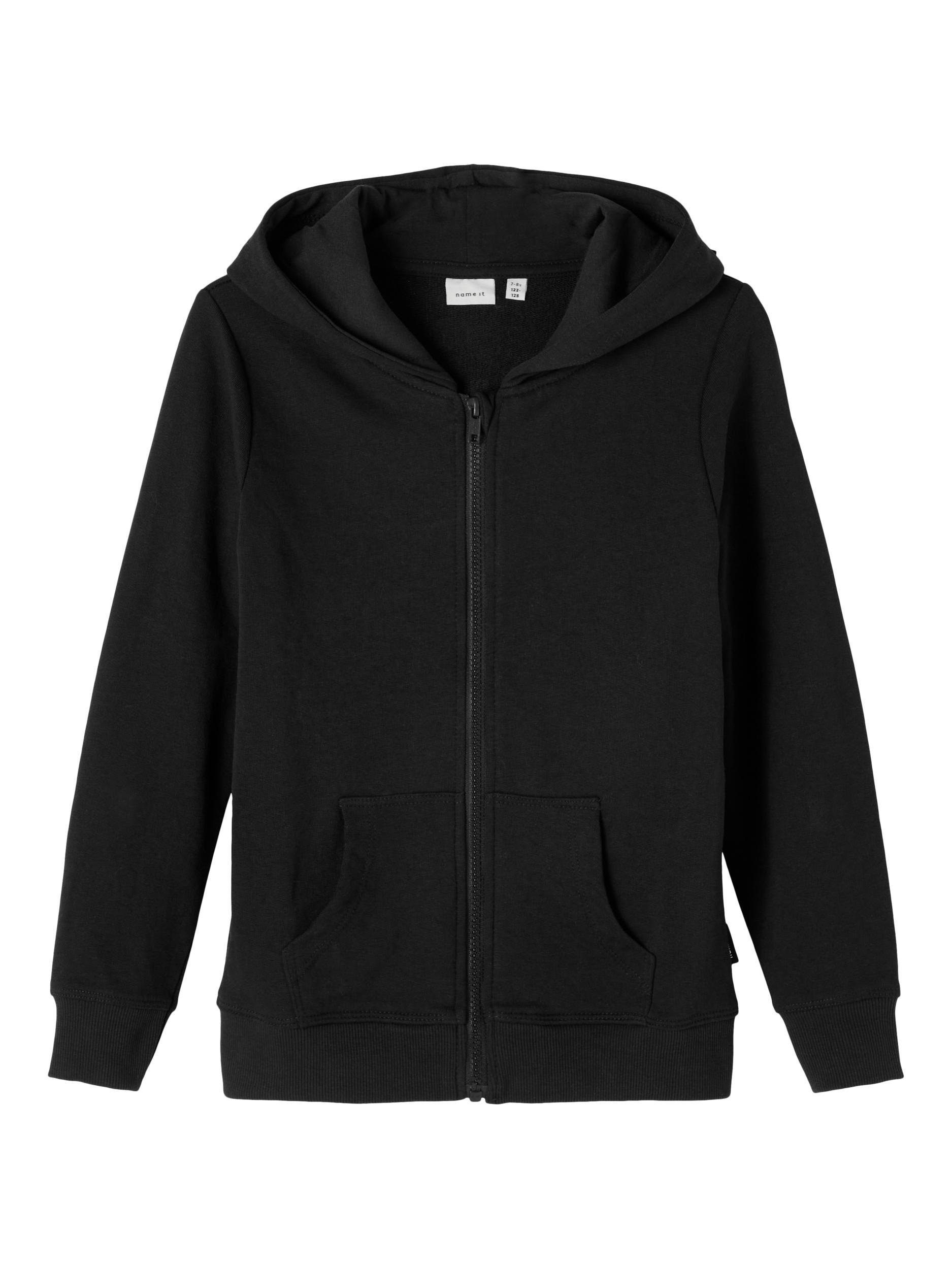 Name It Sweatvest NKMNESWEAT CARD W HOOD BRU NOOS