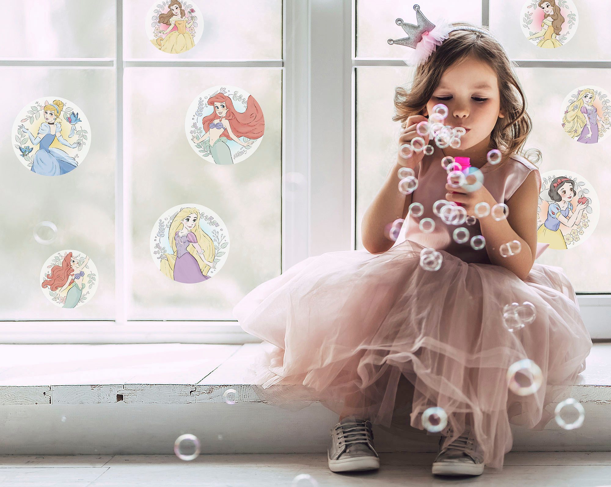 Komar Raamsticker Walt Disney Princessen (1 stuk)